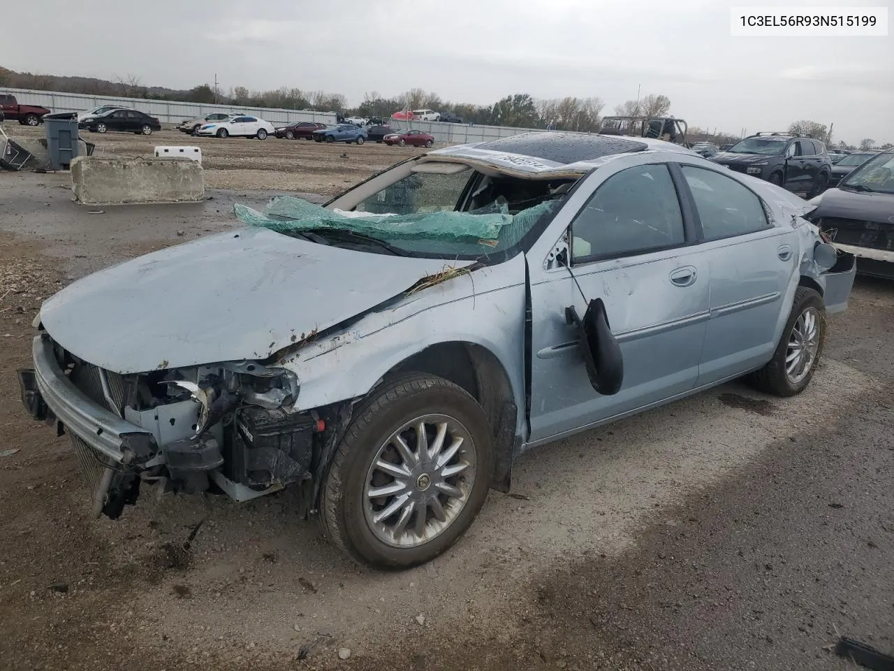 2003 Chrysler Sebring Lxi VIN: 1C3EL56R93N515199 Lot: 78422514