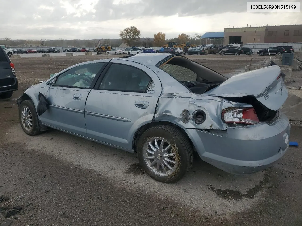 2003 Chrysler Sebring Lxi VIN: 1C3EL56R93N515199 Lot: 78422514