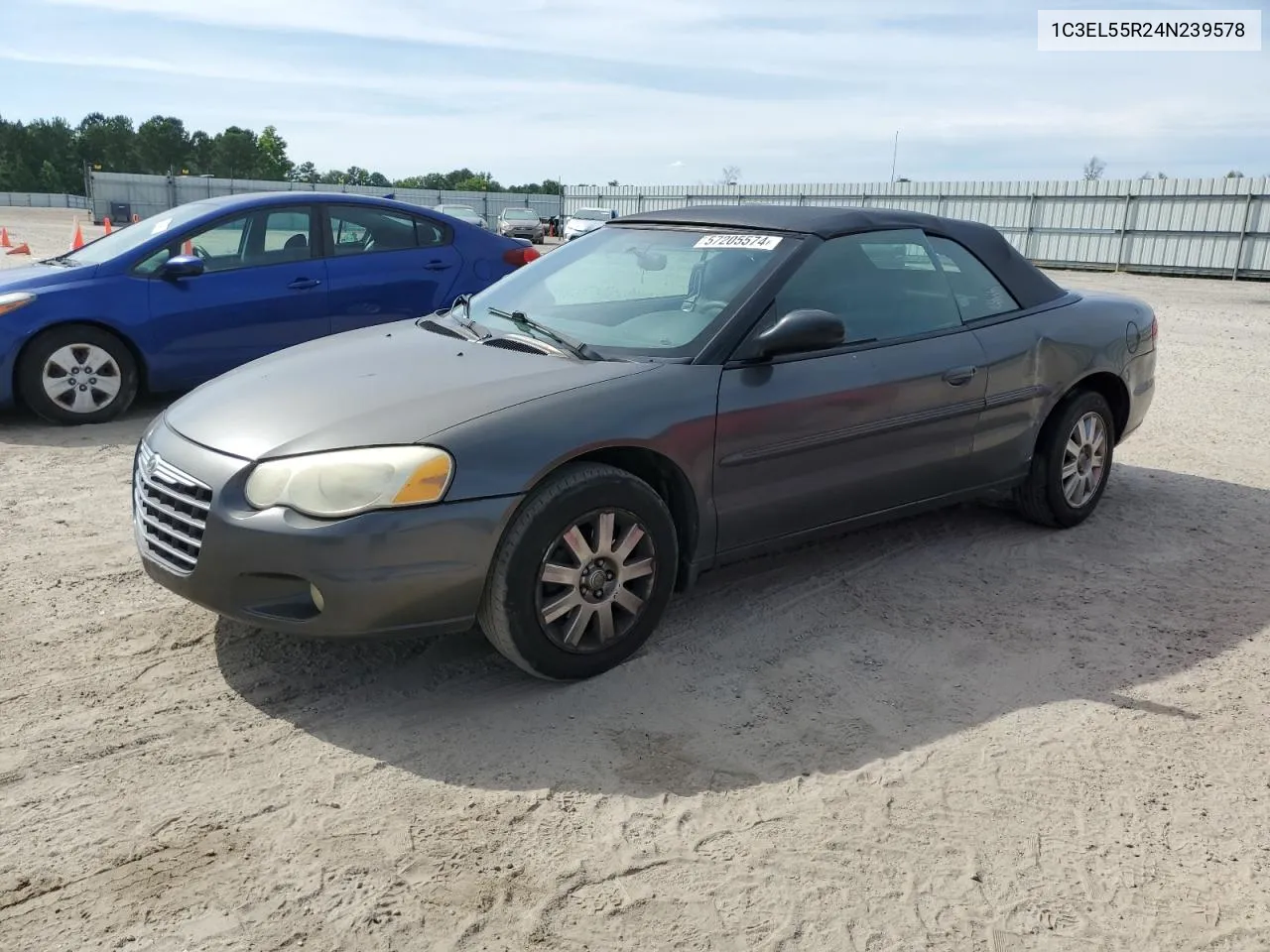 2004 Chrysler Sebring Lxi VIN: 1C3EL55R24N239578 Lot: 57205574