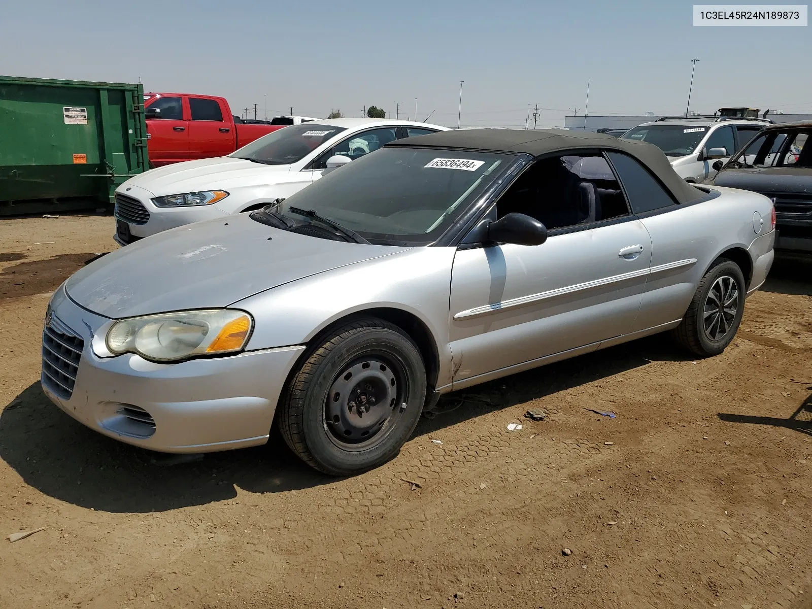 2004 Chrysler Sebring Lx VIN: 1C3EL45R24N189873 Lot: 65836494