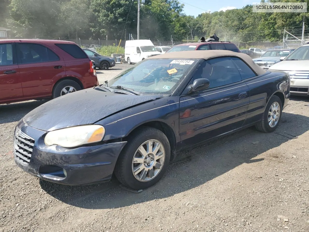 2004 Chrysler Sebring Limited VIN: 1C3EL65R64N120860 Lot: 70438254