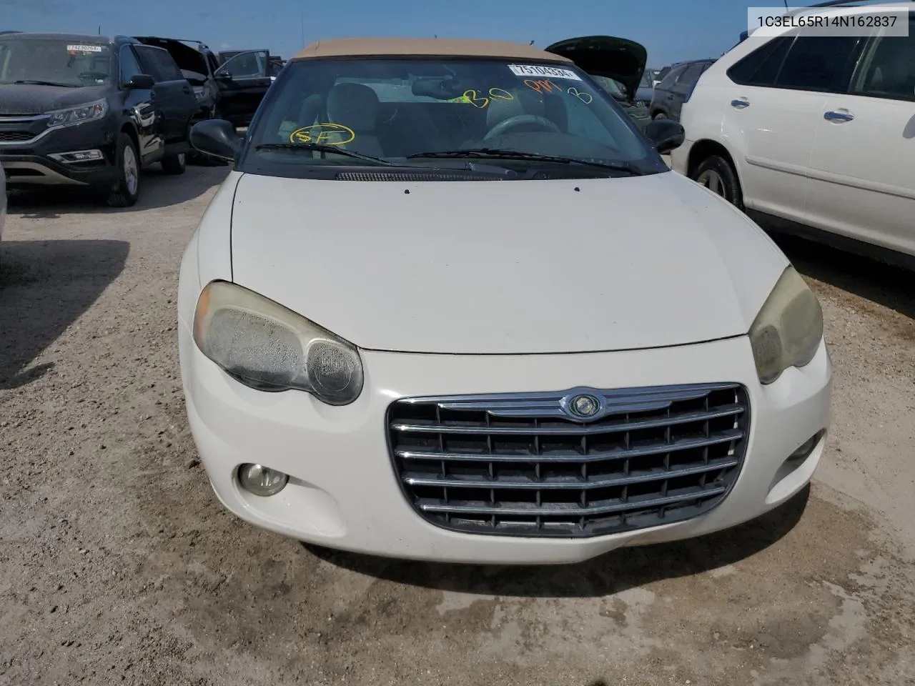 2004 Chrysler Sebring Limited VIN: 1C3EL65R14N162837 Lot: 75104334