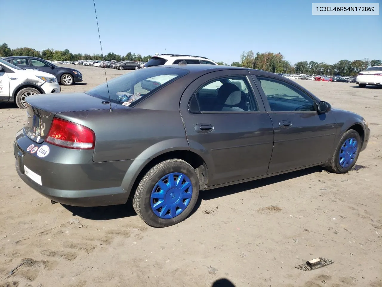 2004 Chrysler Sebring Lx VIN: 1C3EL46R54N172869 Lot: 75129924