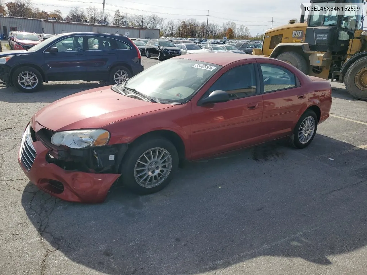 2004 Chrysler Sebring Lx VIN: 1C3EL46X34N152599 Lot: 77840784