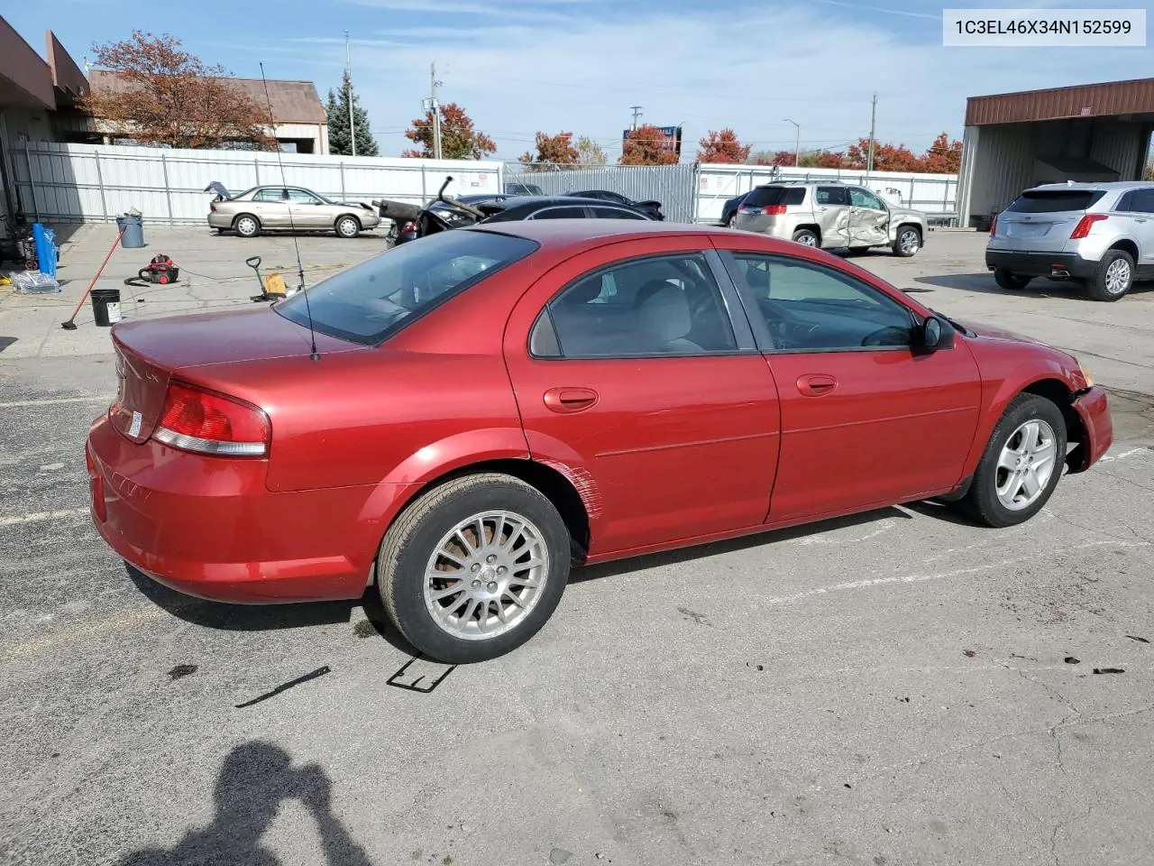 2004 Chrysler Sebring Lx VIN: 1C3EL46X34N152599 Lot: 77840784