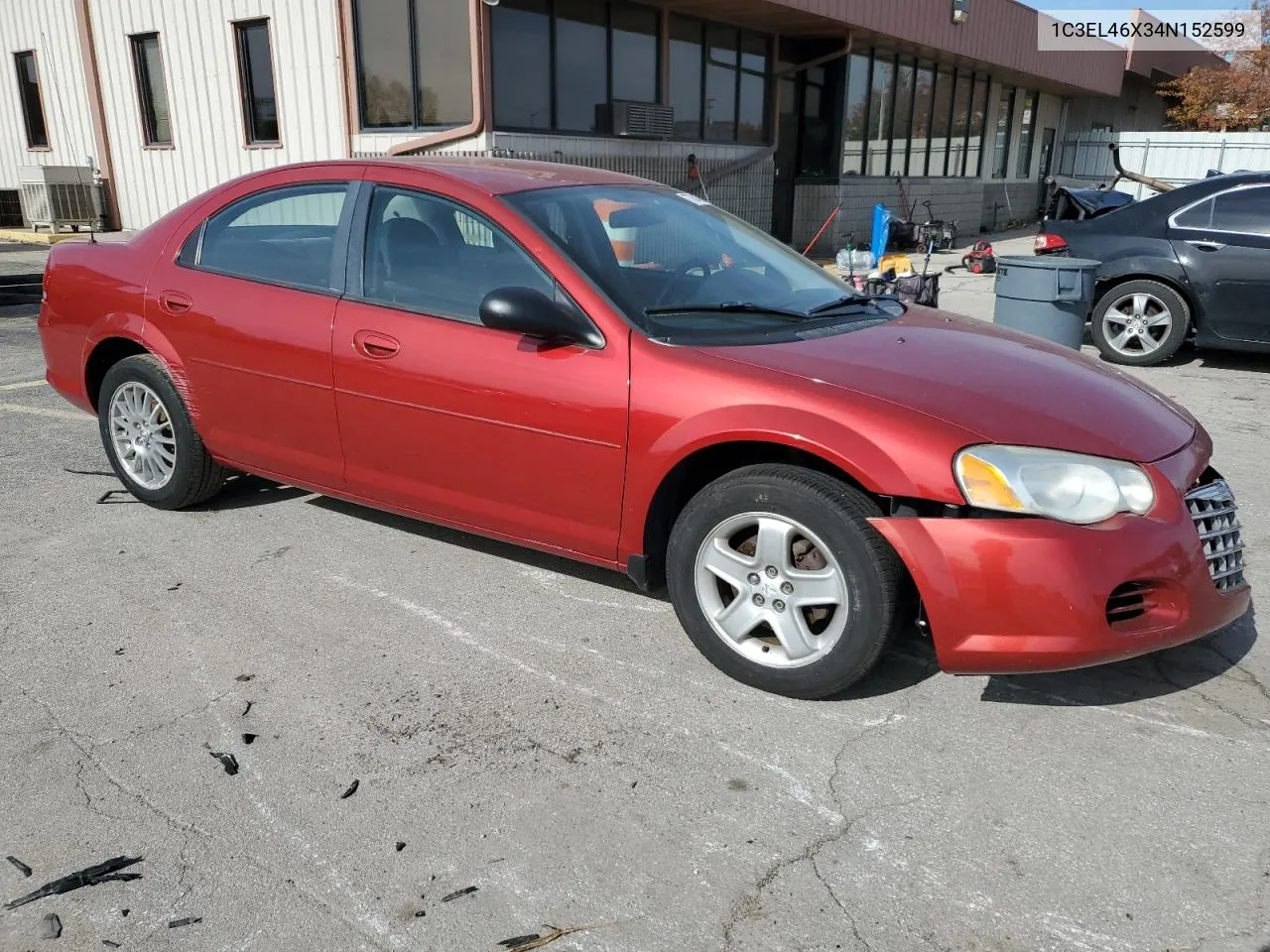 2004 Chrysler Sebring Lx VIN: 1C3EL46X34N152599 Lot: 77840784