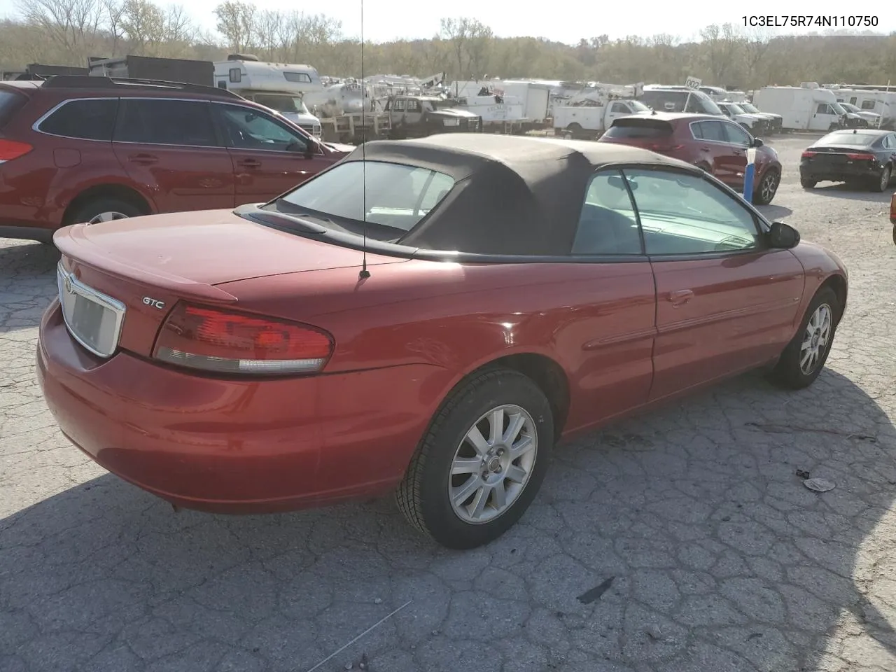 2004 Chrysler Sebring Gtc VIN: 1C3EL75R74N110750 Lot: 78232614