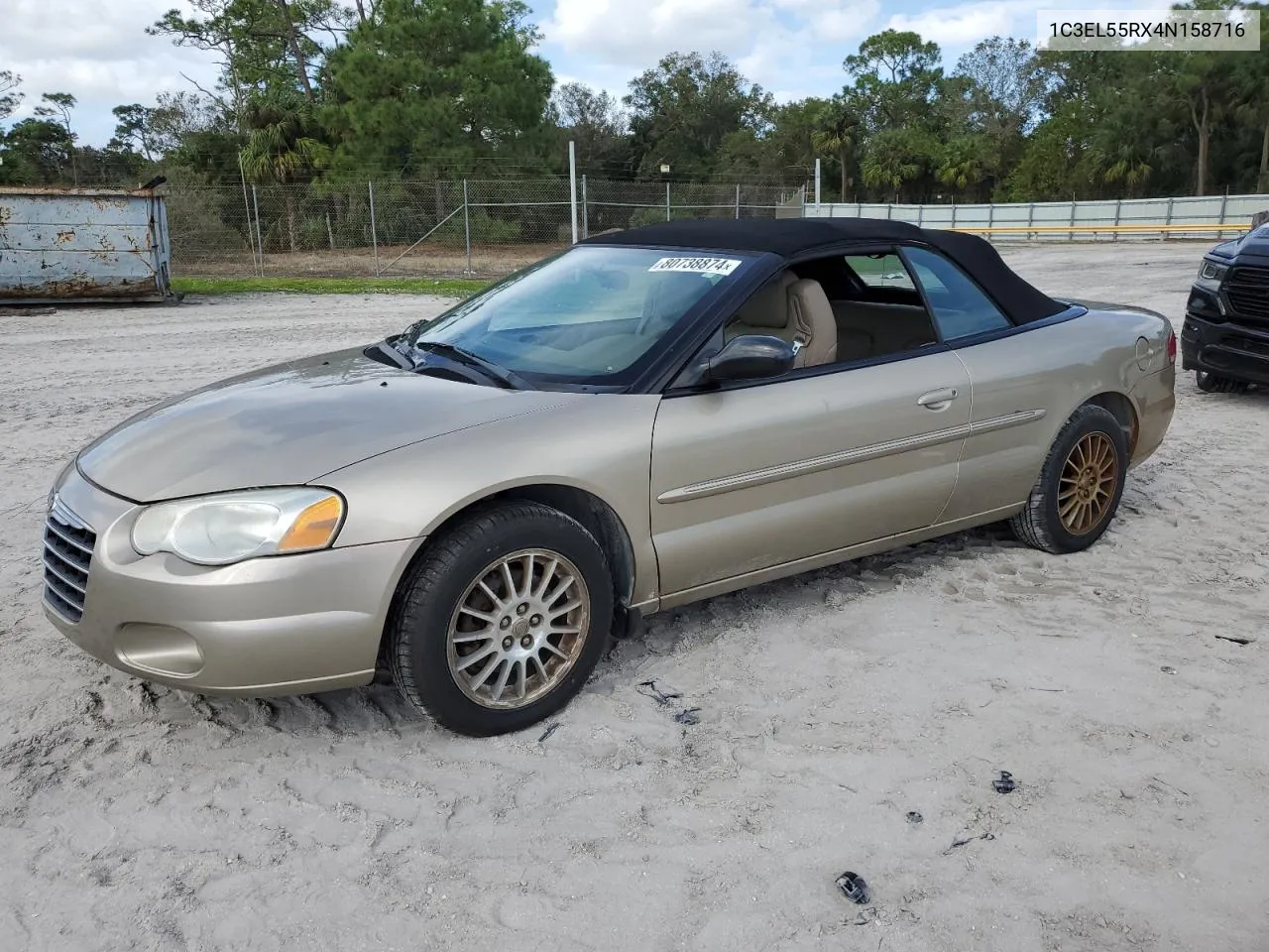 2004 Chrysler Sebring Lxi VIN: 1C3EL55RX4N158716 Lot: 80738874