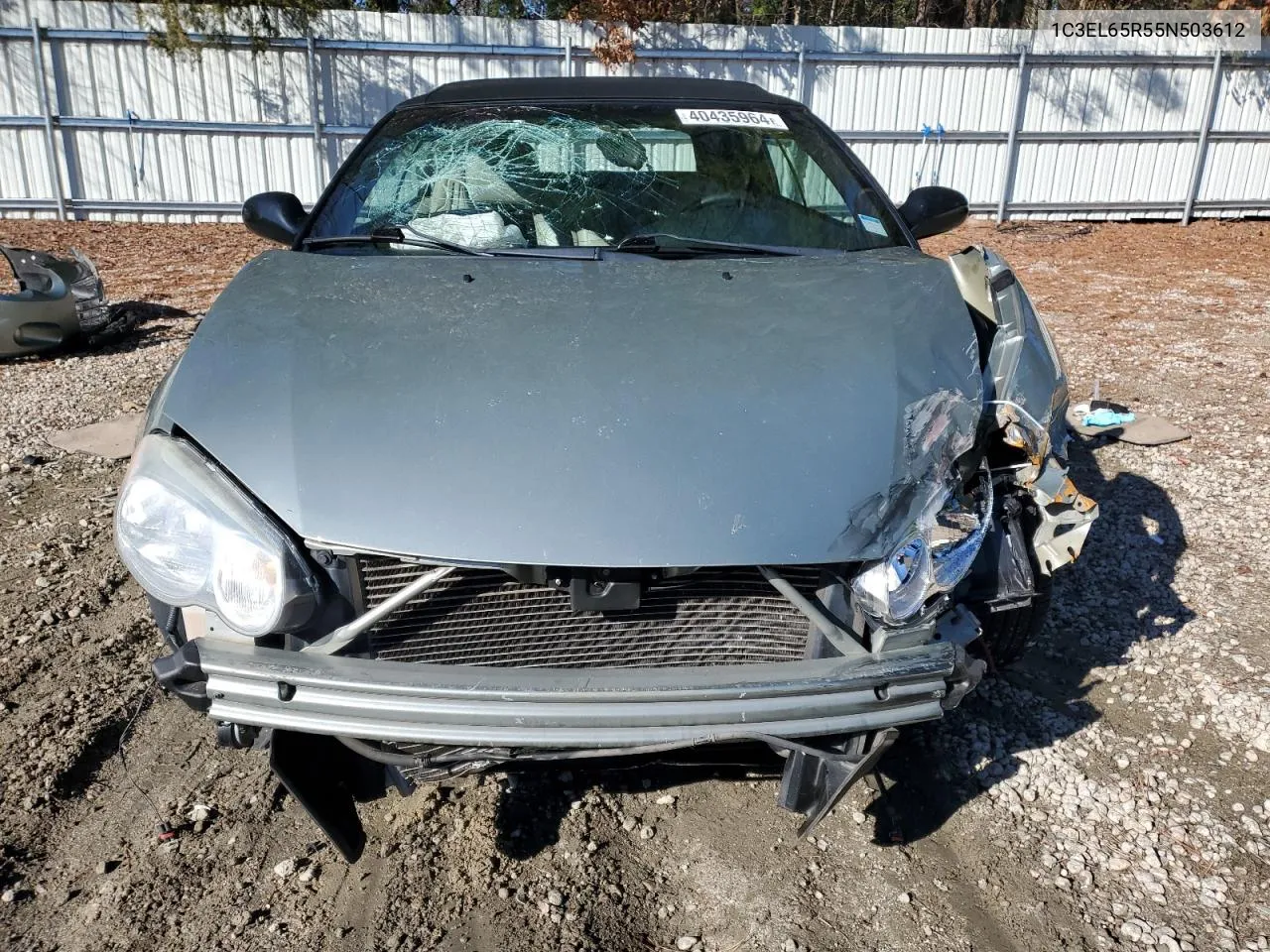 2005 Chrysler Sebring Limited VIN: 1C3EL65R55N503612 Lot: 40435964