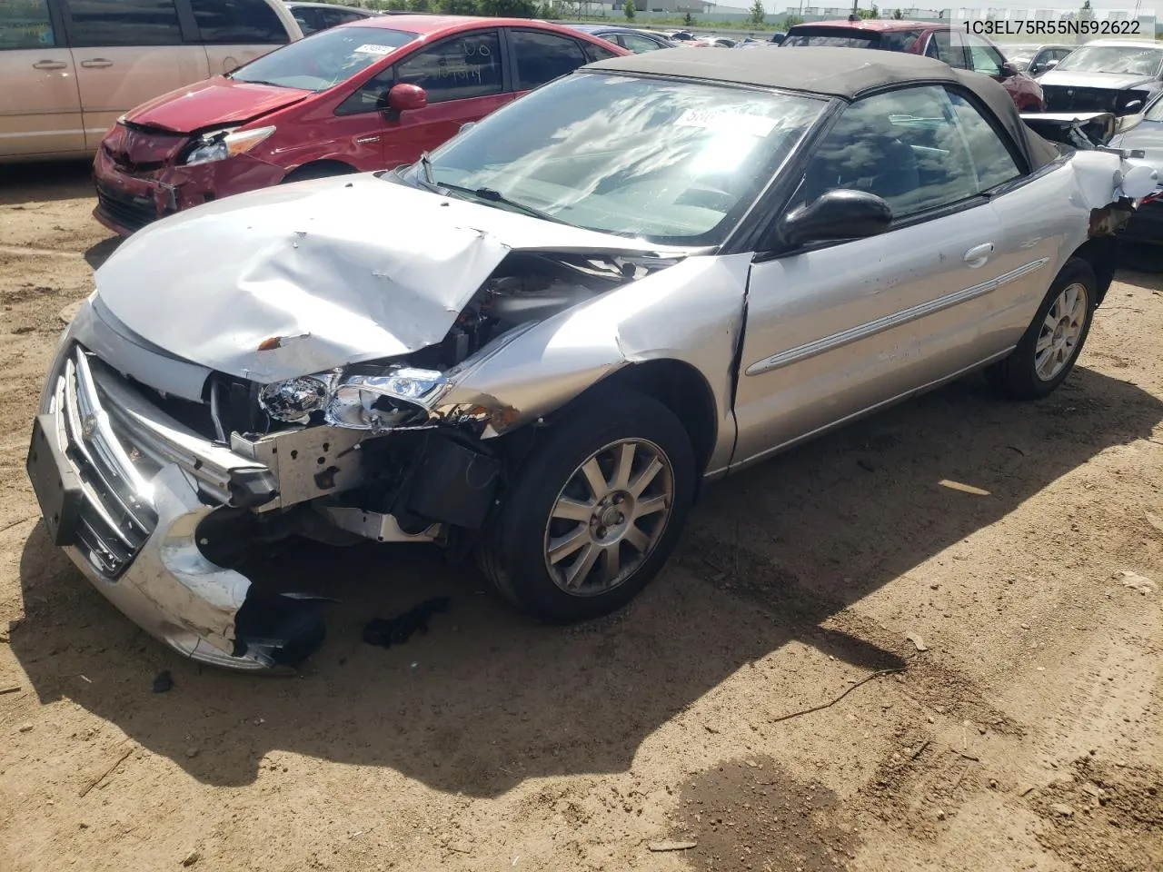 2005 Chrysler Sebring Gtc VIN: 1C3EL75R55N592622 Lot: 58029754