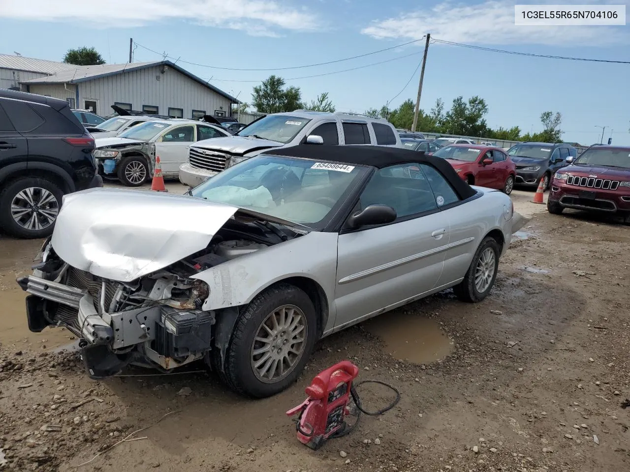 2005 Chrysler Sebring Touring VIN: 1C3EL55R65N704106 Lot: 65458644