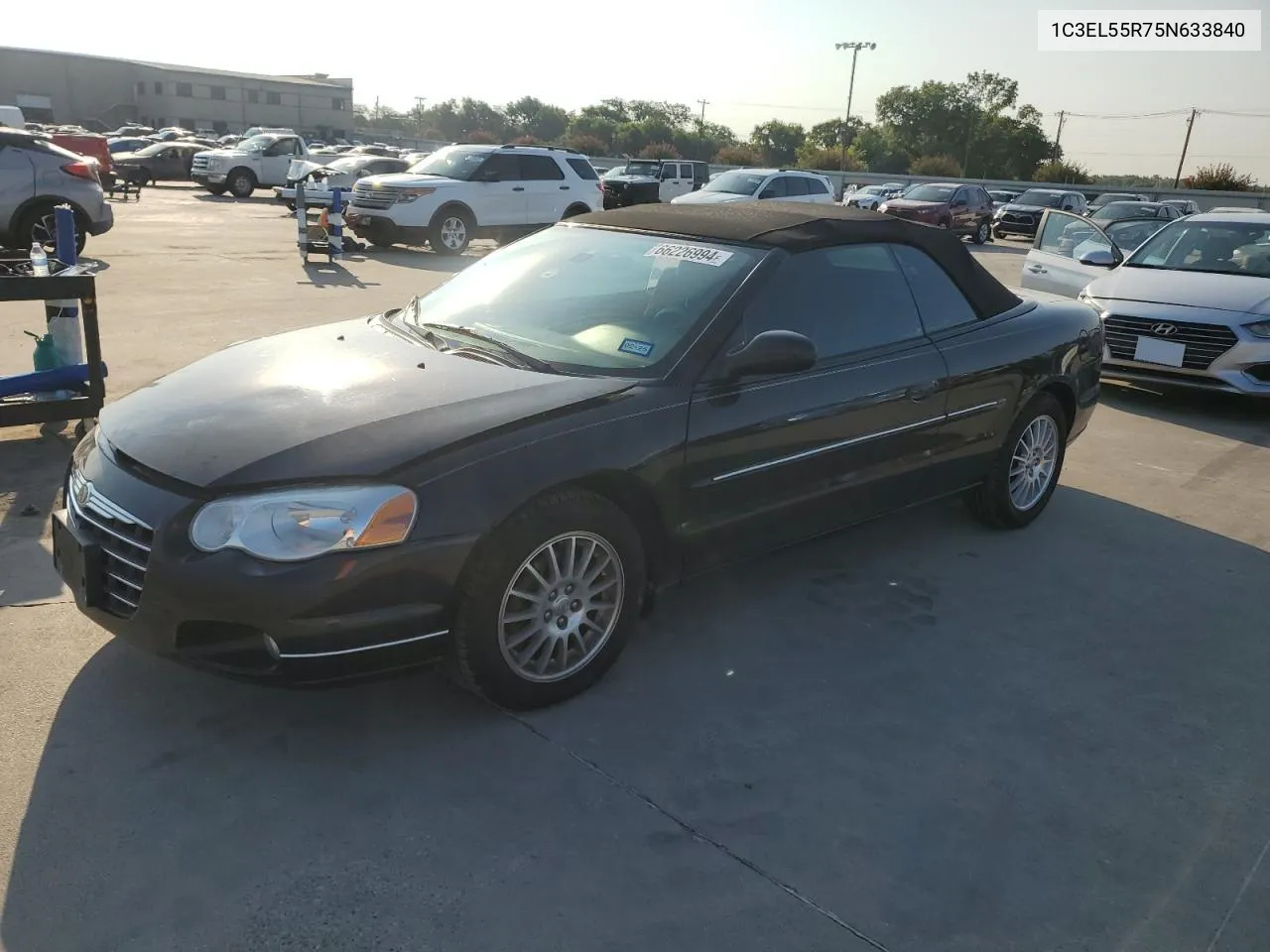 2005 Chrysler Sebring Touring VIN: 1C3EL55R75N633840 Lot: 66226994