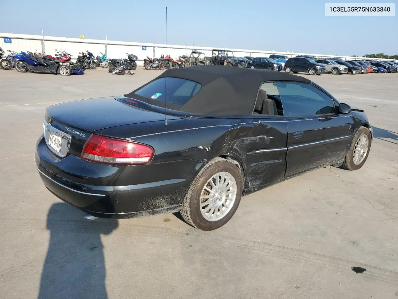 2005 Chrysler Sebring Touring VIN: 1C3EL55R75N633840 Lot: 66226994