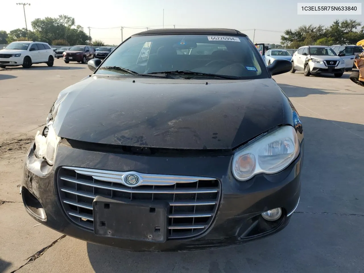 2005 Chrysler Sebring Touring VIN: 1C3EL55R75N633840 Lot: 66226994