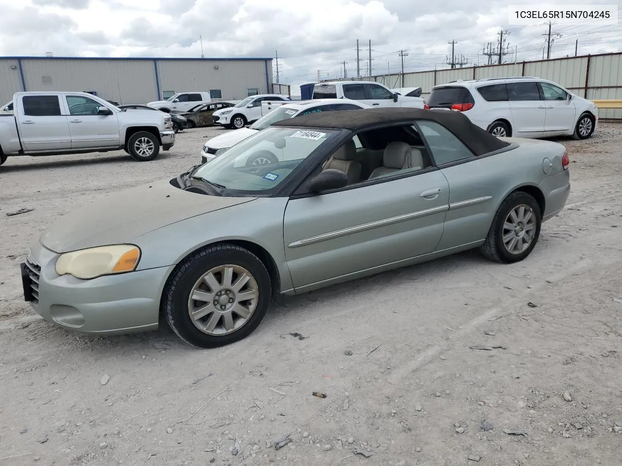 2005 Chrysler Sebring Limited VIN: 1C3EL65R15N704245 Lot: 71184844