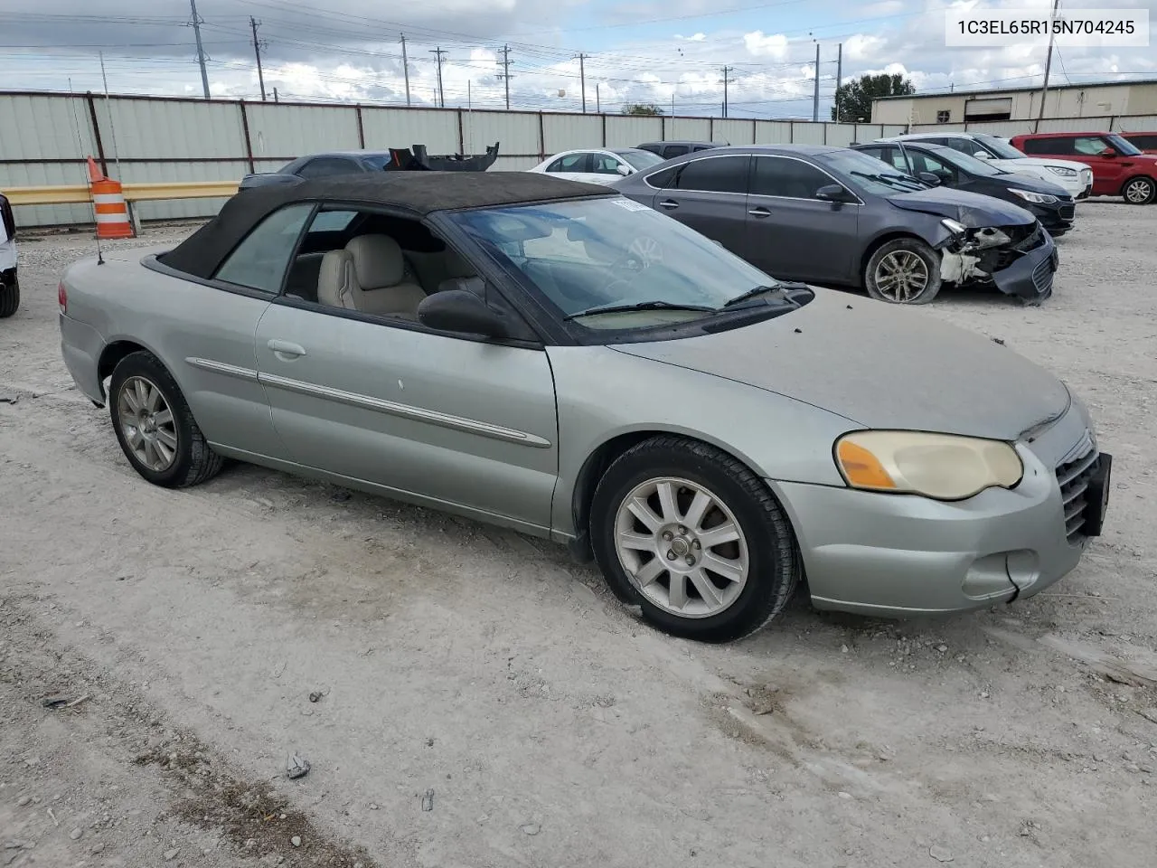 2005 Chrysler Sebring Limited VIN: 1C3EL65R15N704245 Lot: 71184844