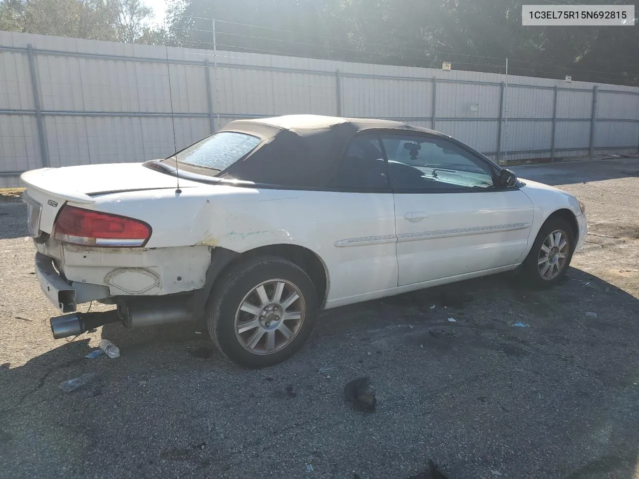 2005 Chrysler Sebring Gtc VIN: 1C3EL75R15N692815 Lot: 74032094