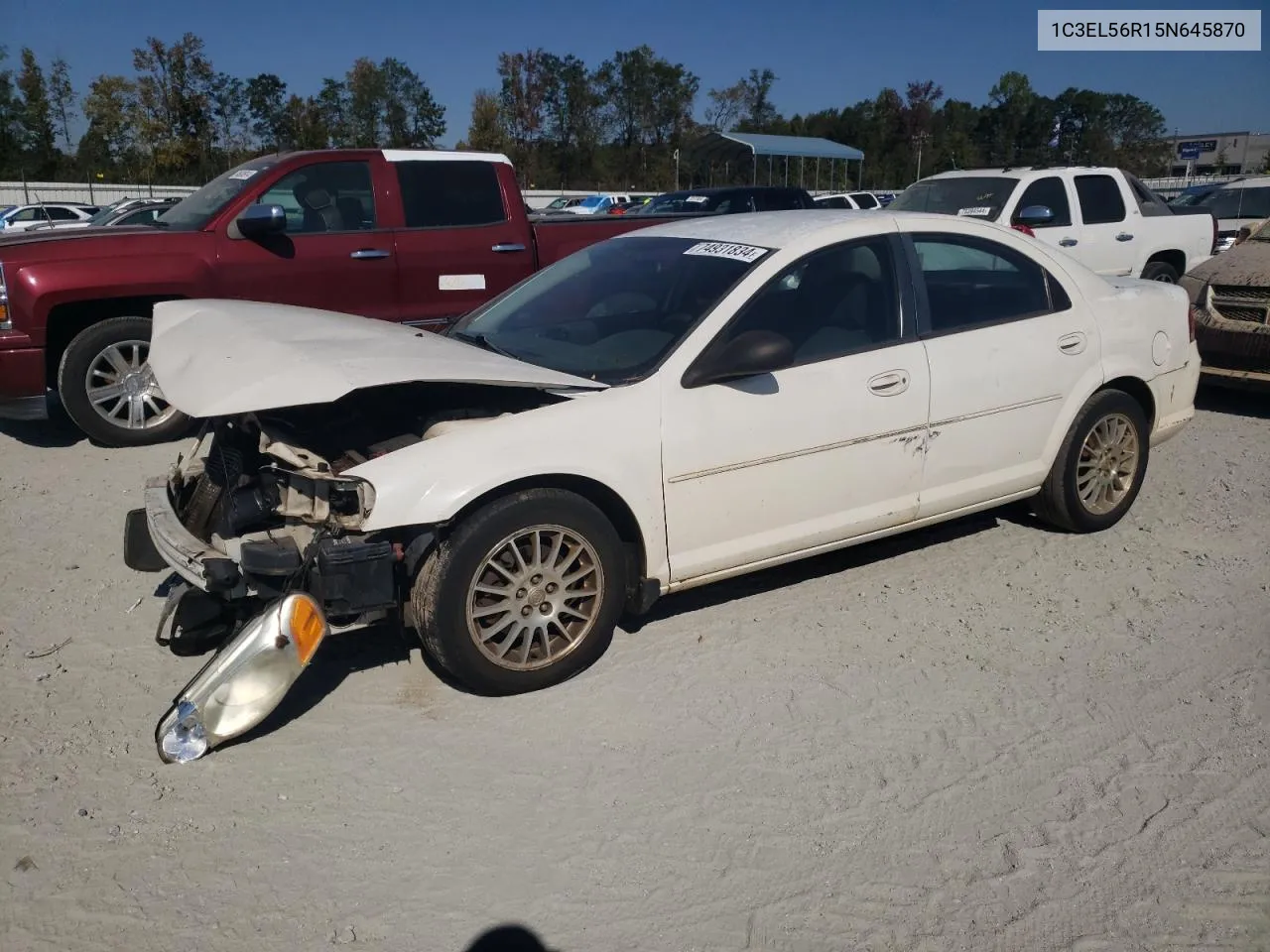 2005 Chrysler Sebring Touring VIN: 1C3EL56R15N645870 Lot: 74931834