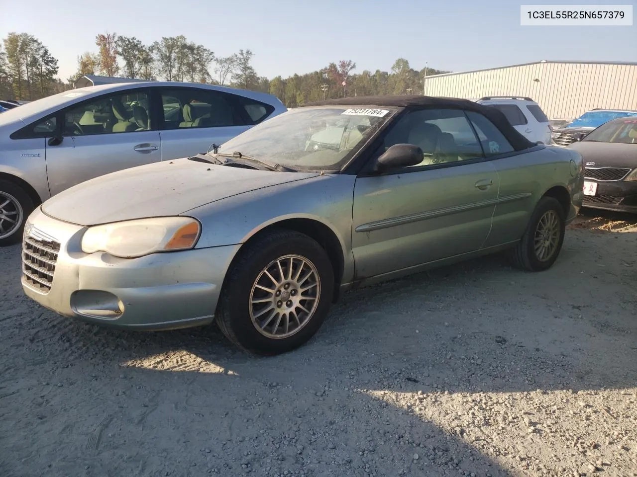 2005 Chrysler Sebring Touring VIN: 1C3EL55R25N657379 Lot: 75231784