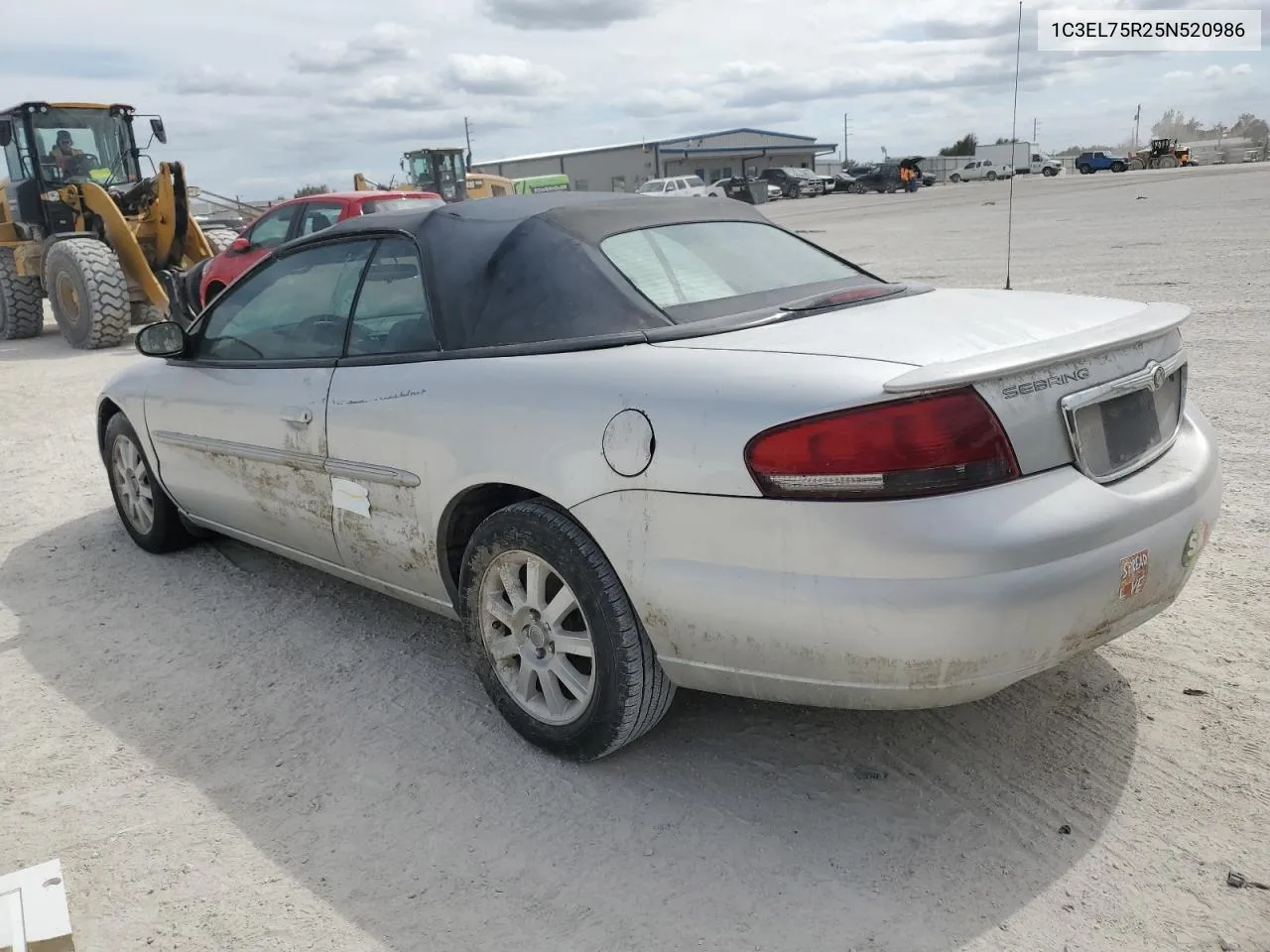 2005 Chrysler Sebring Gtc VIN: 1C3EL75R25N520986 Lot: 75333834