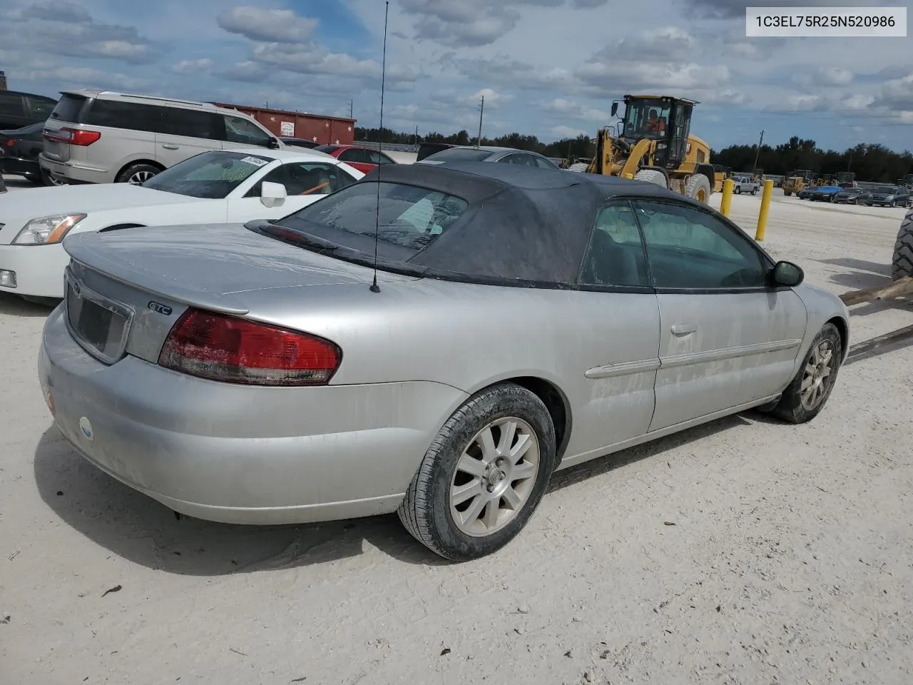 2005 Chrysler Sebring Gtc VIN: 1C3EL75R25N520986 Lot: 75333834