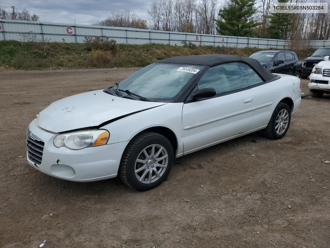 2005 Chrysler Sebring Touring VIN: 1C3EL55R05N503284 Lot: 78049204