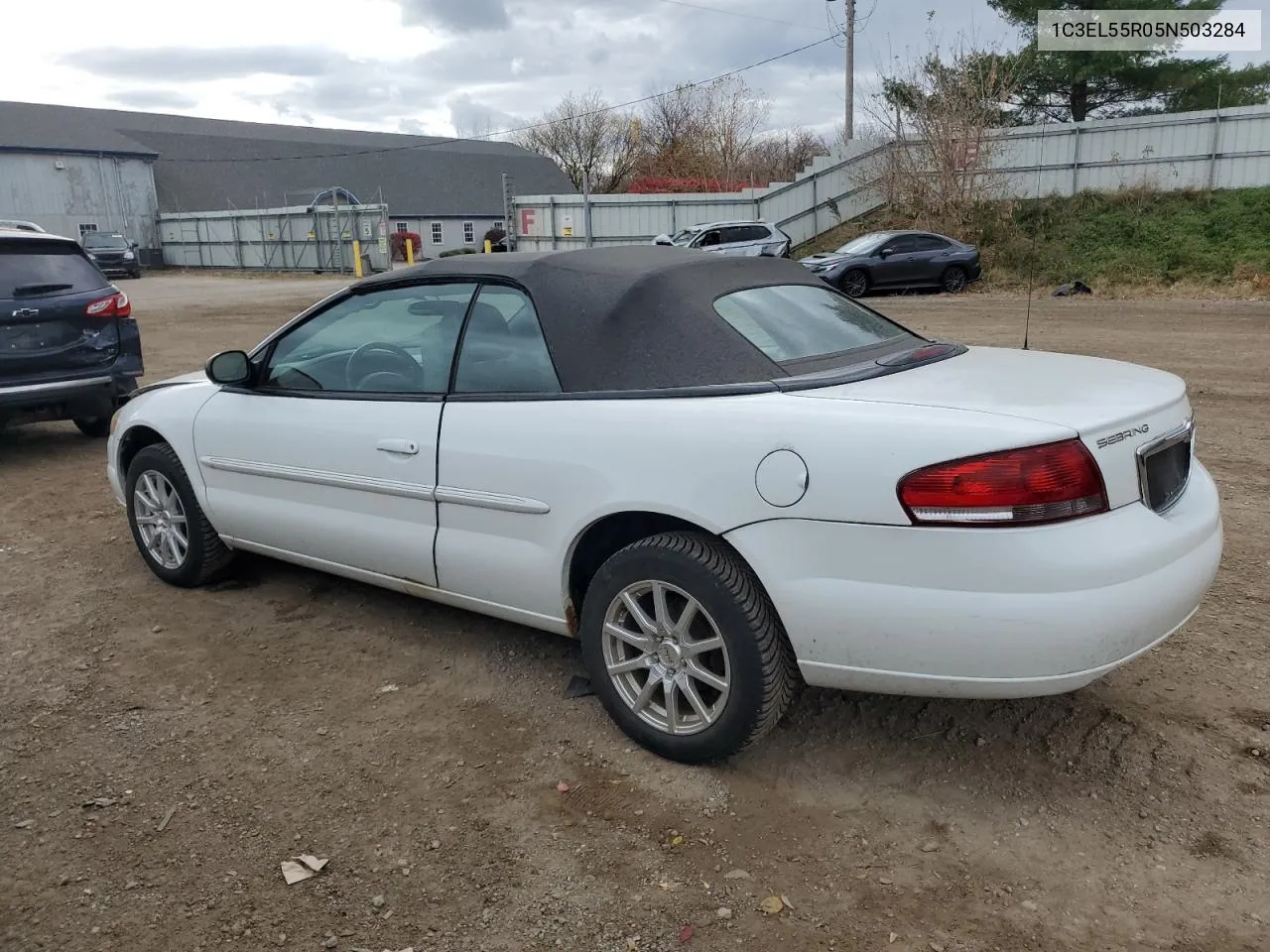 2005 Chrysler Sebring Touring VIN: 1C3EL55R05N503284 Lot: 78049204