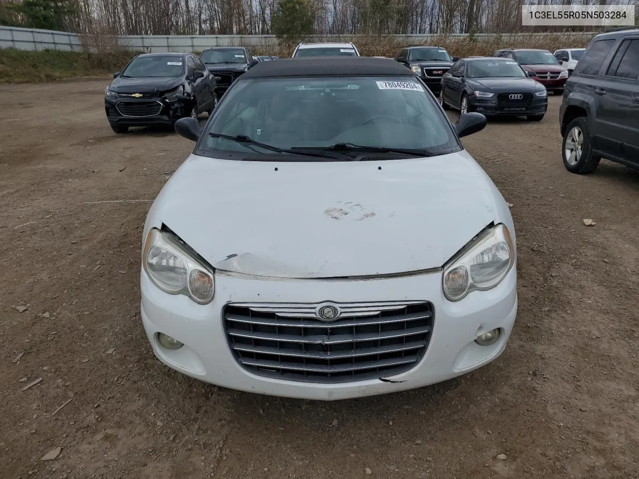 2005 Chrysler Sebring Touring VIN: 1C3EL55R05N503284 Lot: 78049204