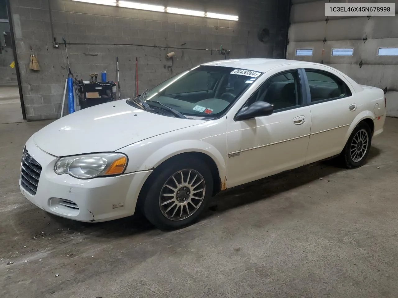 2005 Chrysler Sebring VIN: 1C3EL46X45N678998 Lot: 80430364