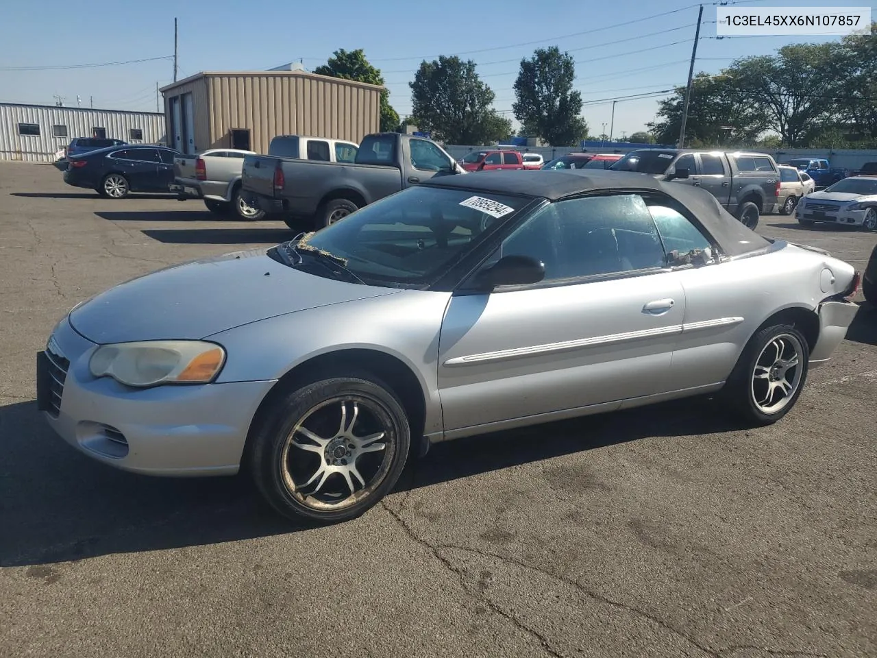 2006 Chrysler Sebring VIN: 1C3EL45XX6N107857 Lot: 70959294