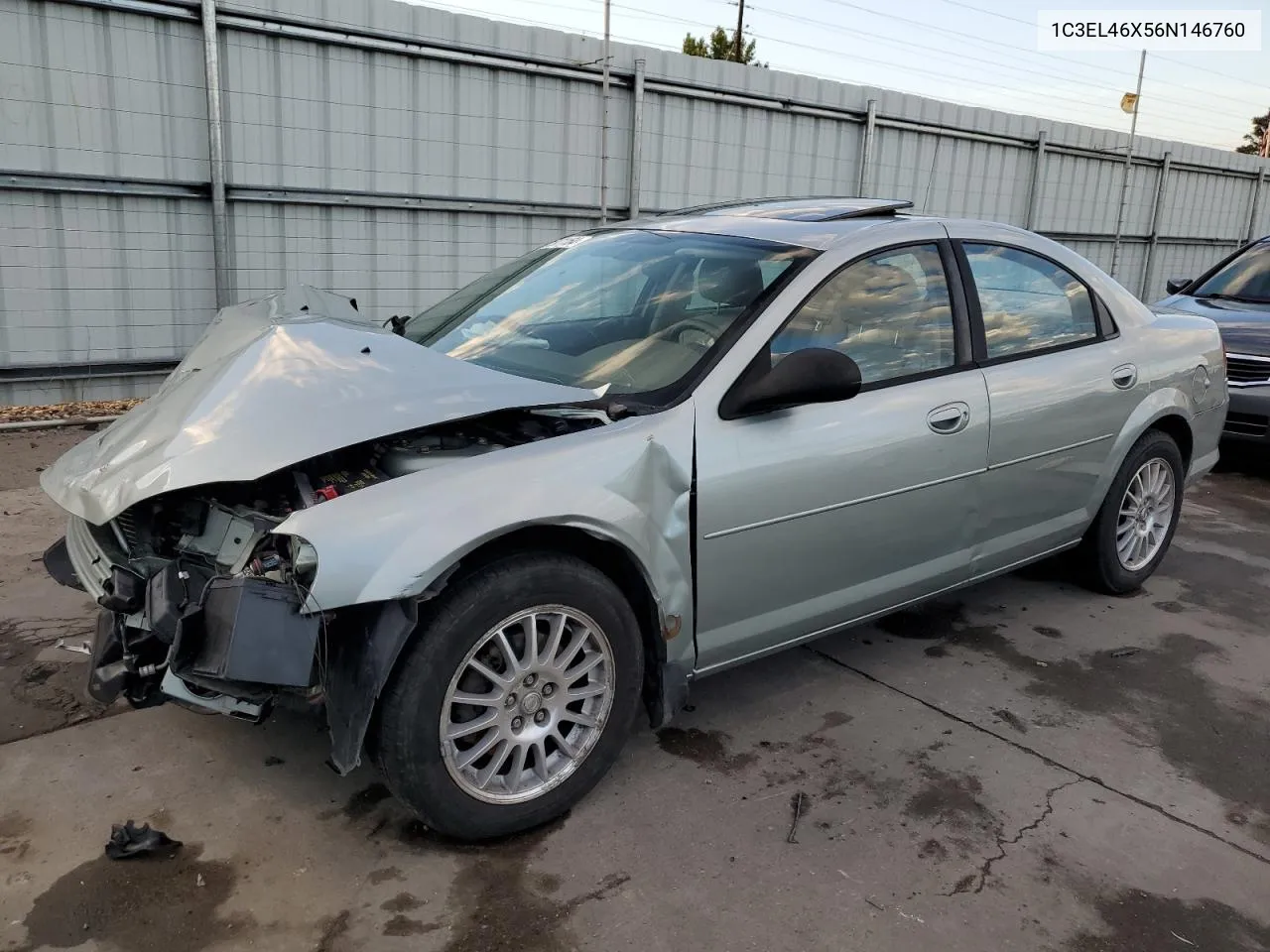 2006 Chrysler Sebring VIN: 1C3EL46X56N146760 Lot: 72971164