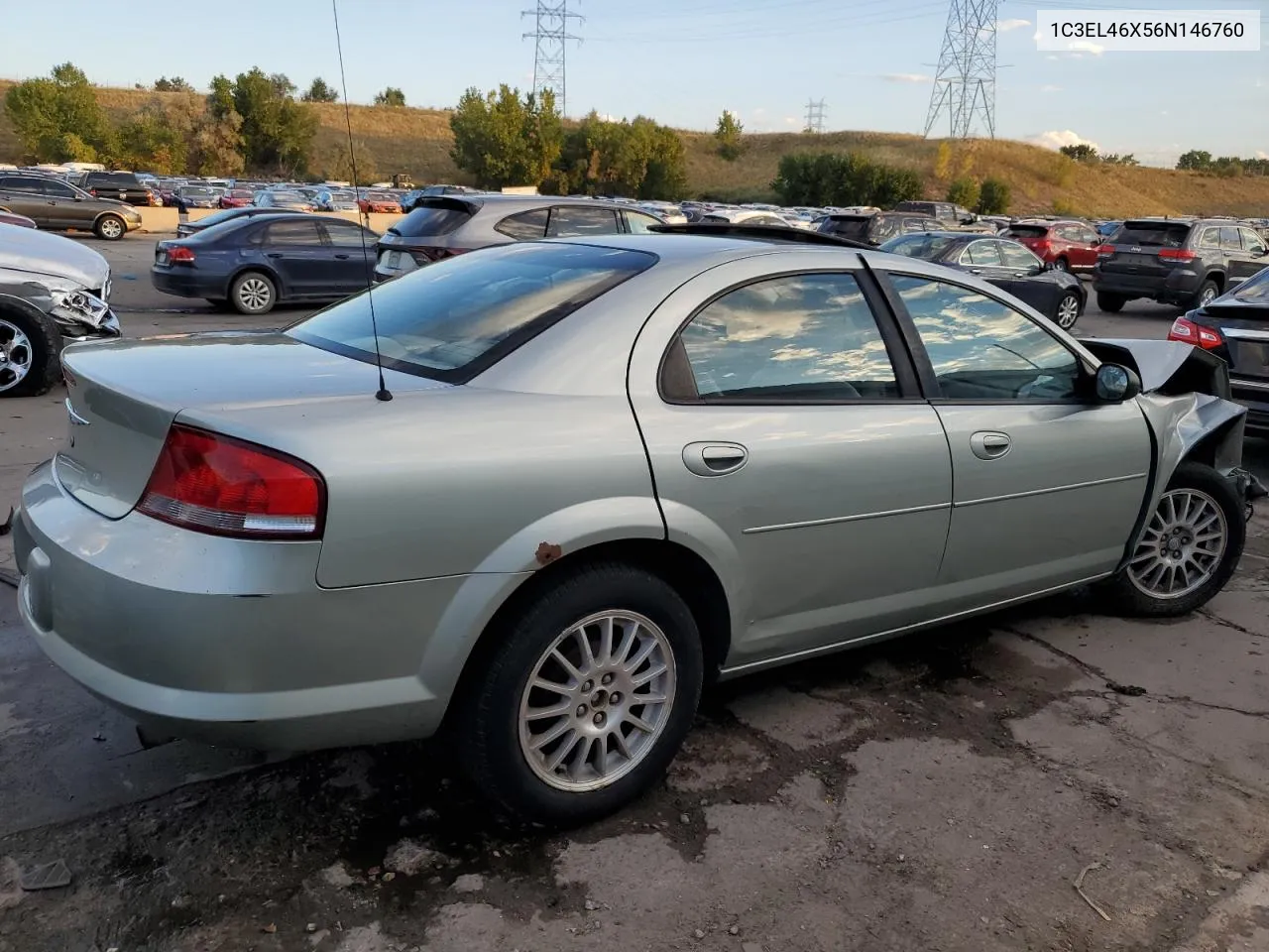 2006 Chrysler Sebring VIN: 1C3EL46X56N146760 Lot: 72971164