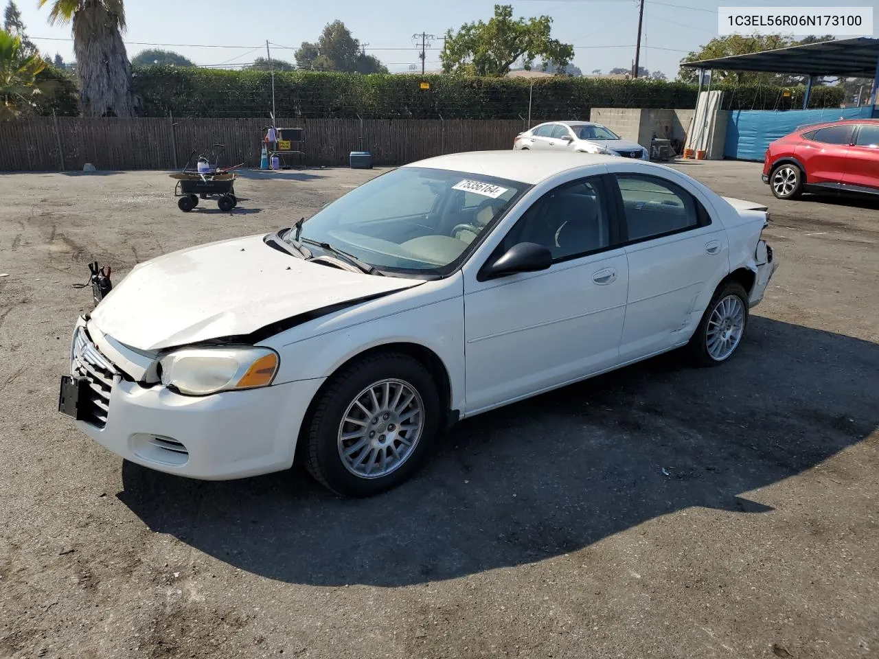 2006 Chrysler Sebring Touring VIN: 1C3EL56R06N173100 Lot: 75356164