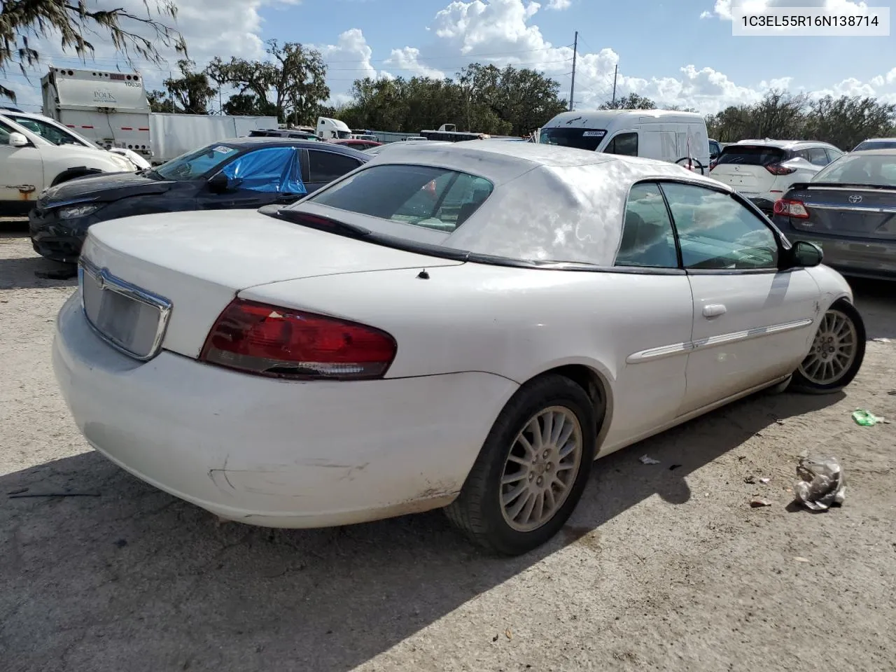 2006 Chrysler Sebring Touring VIN: 1C3EL55R16N138714 Lot: 78513774