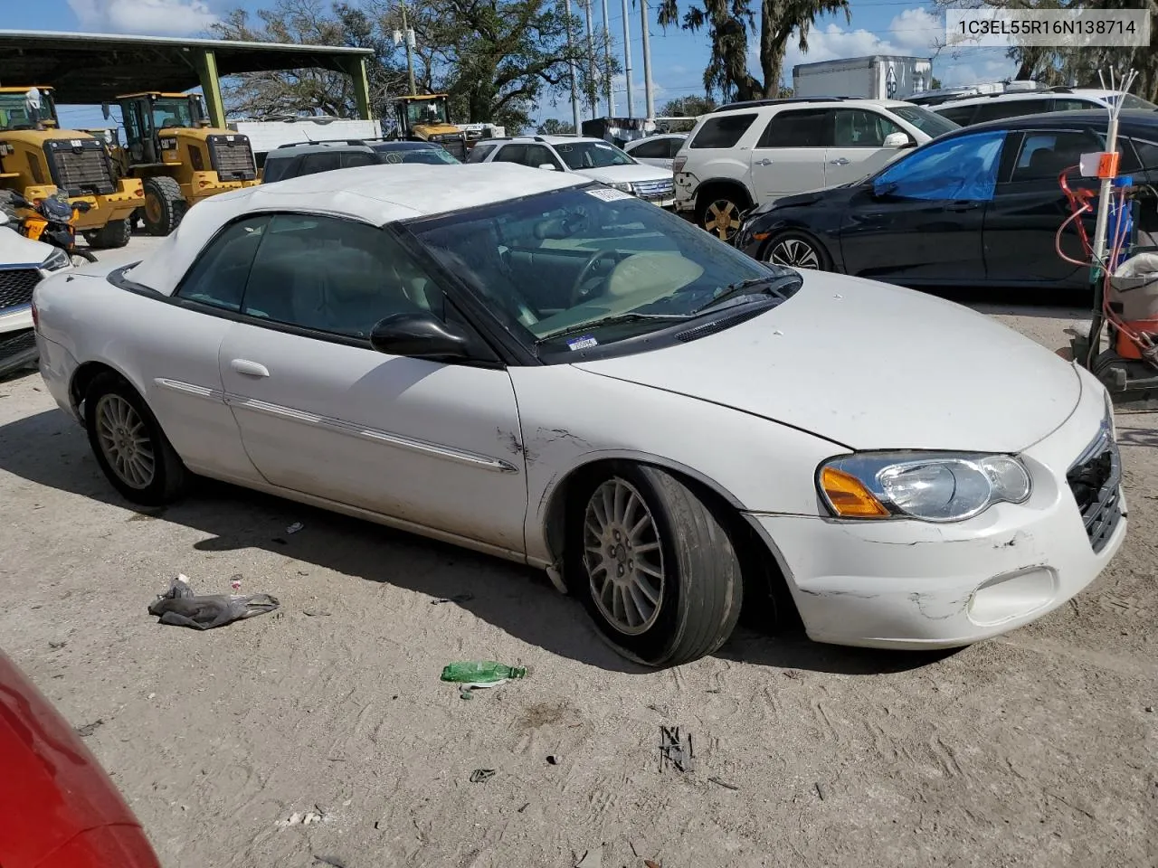 2006 Chrysler Sebring Touring VIN: 1C3EL55R16N138714 Lot: 78513774