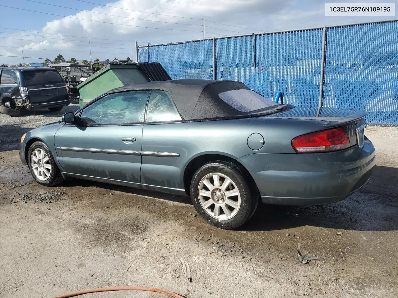 2006 Chrysler Sebring Gtc VIN: 1C3EL75R76N109195 Lot: 80625444