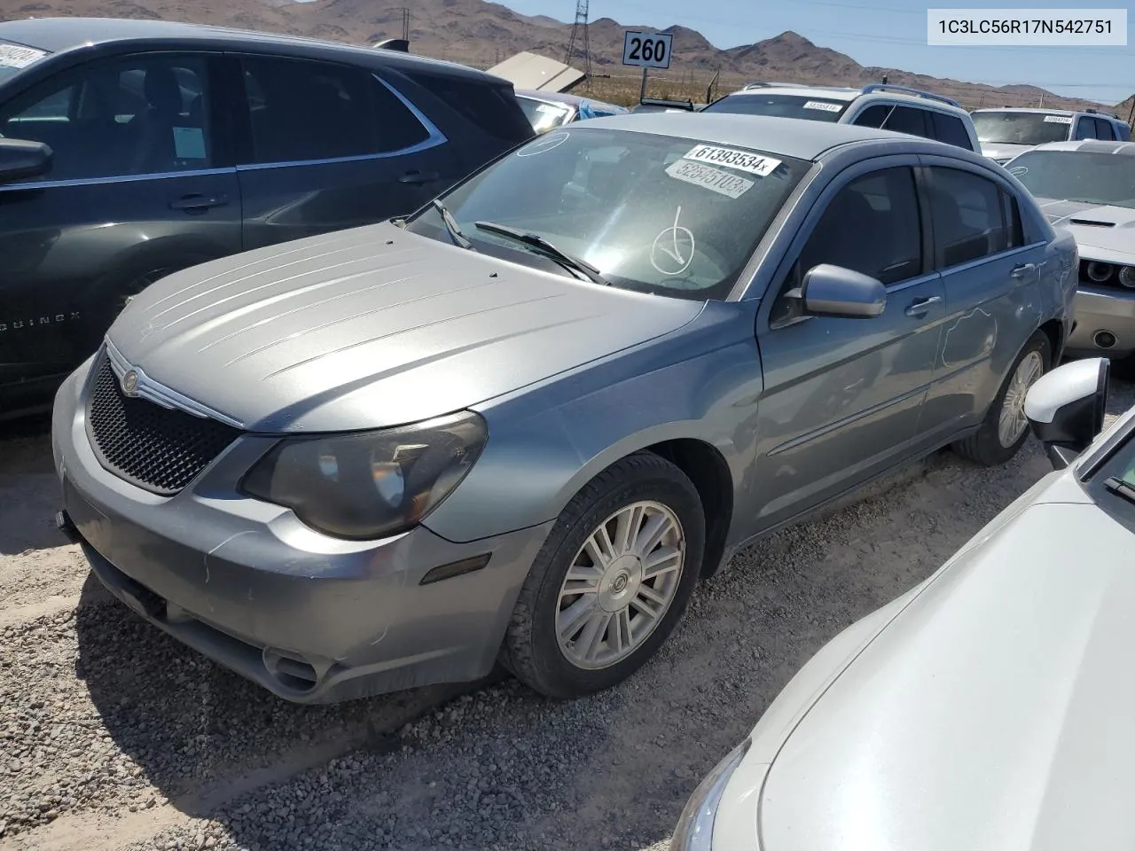 1C3LC56R17N542751 2007 Chrysler Sebring Touring