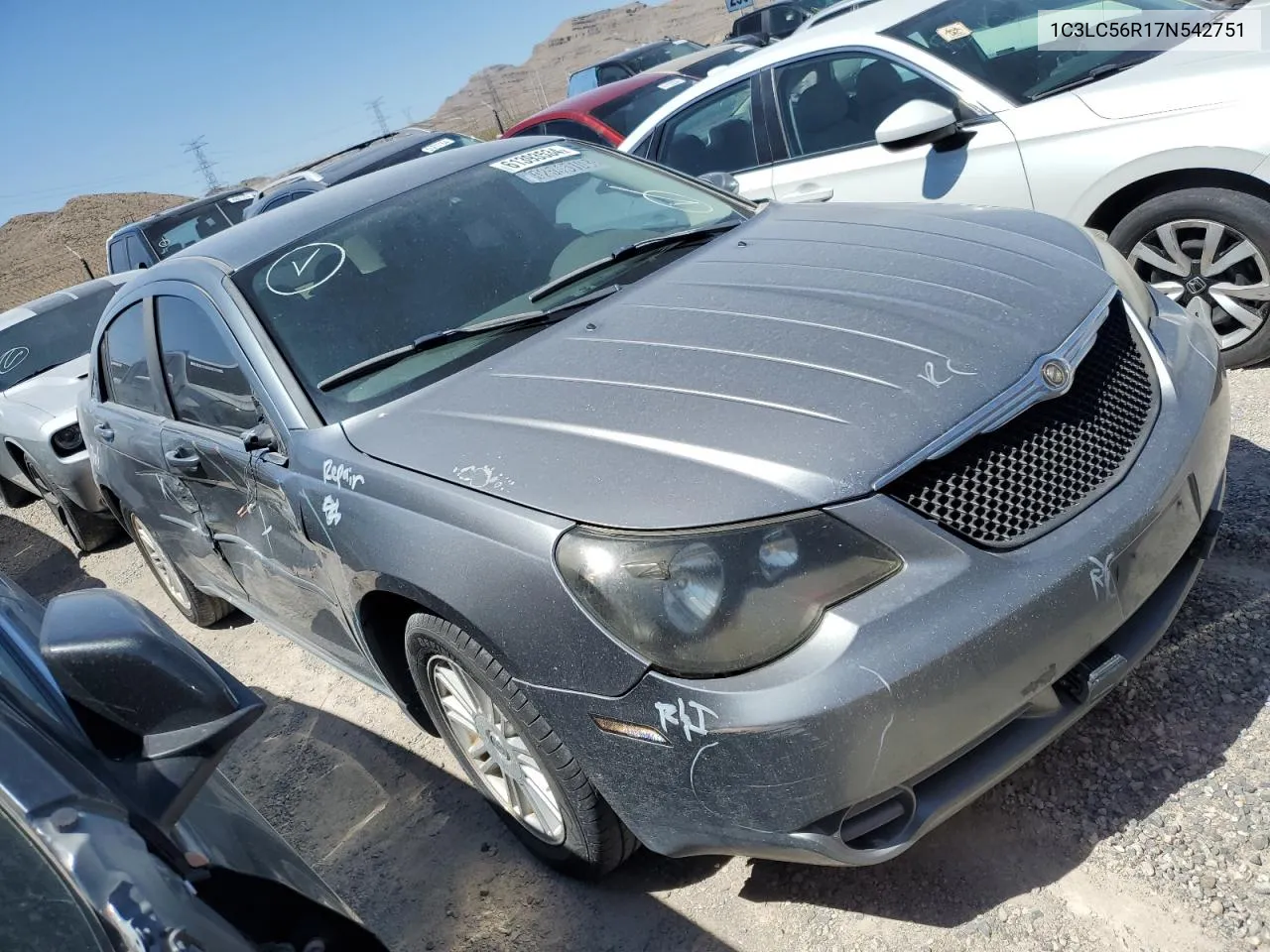 2007 Chrysler Sebring Touring VIN: 1C3LC56R17N542751 Lot: 61393534