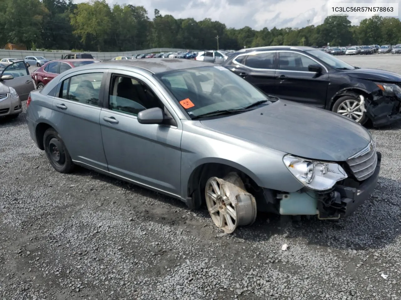 2007 Chrysler Sebring Touring VIN: 1C3LC56R57N578863 Lot: 70317514