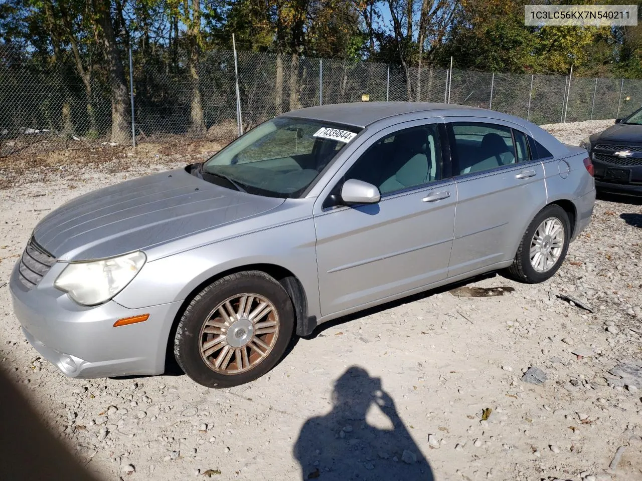 2007 Chrysler Sebring Touring VIN: 1C3LC56KX7N540211 Lot: 74339844