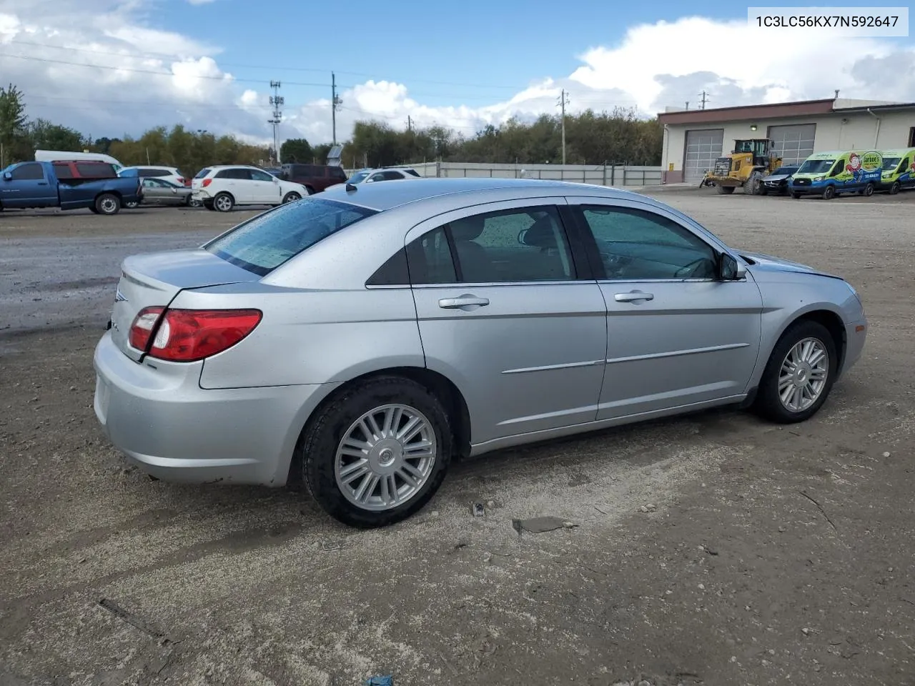 2007 Chrysler Sebring Touring VIN: 1C3LC56KX7N592647 Lot: 75409044