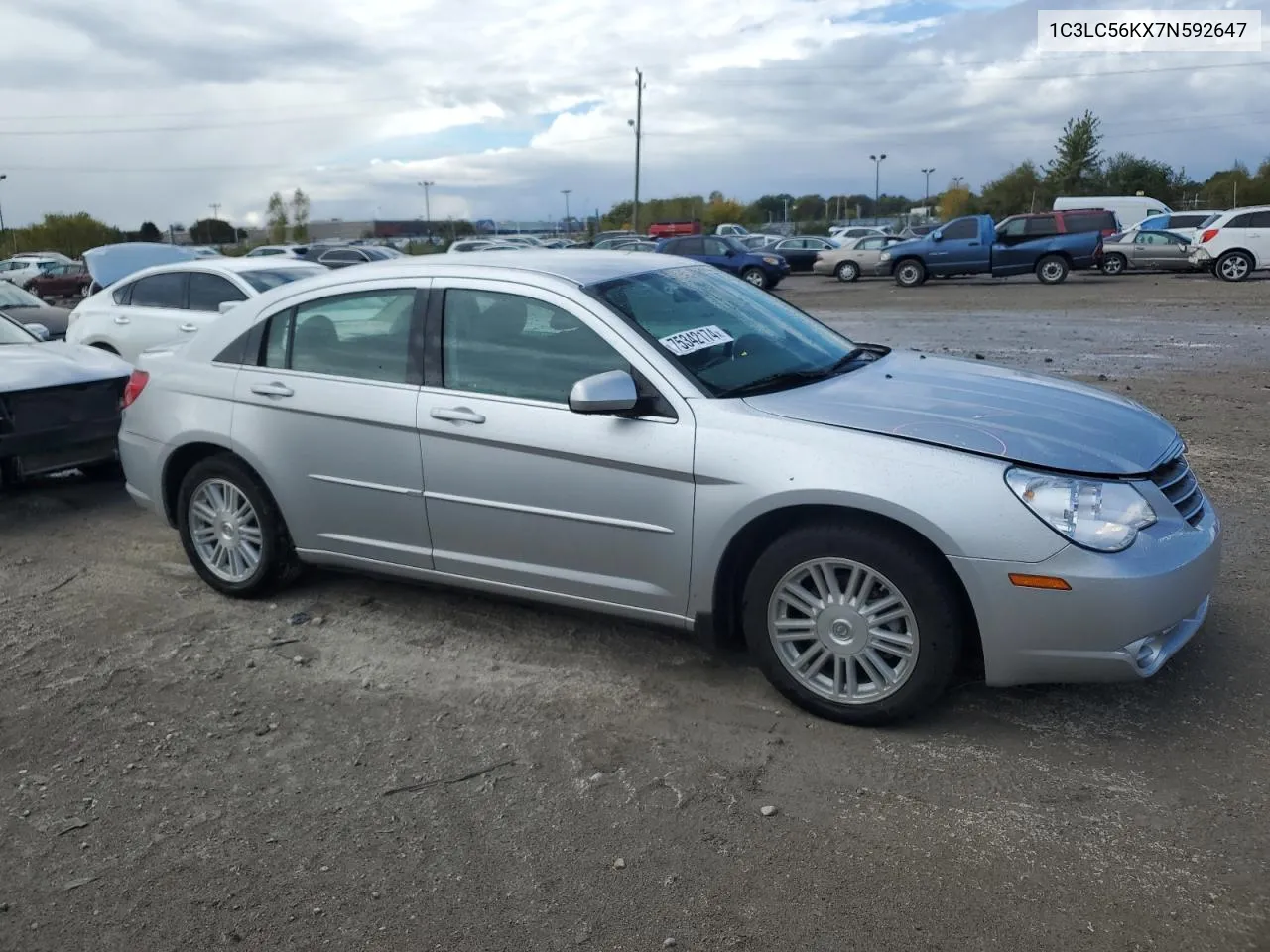 2007 Chrysler Sebring Touring VIN: 1C3LC56KX7N592647 Lot: 75409044