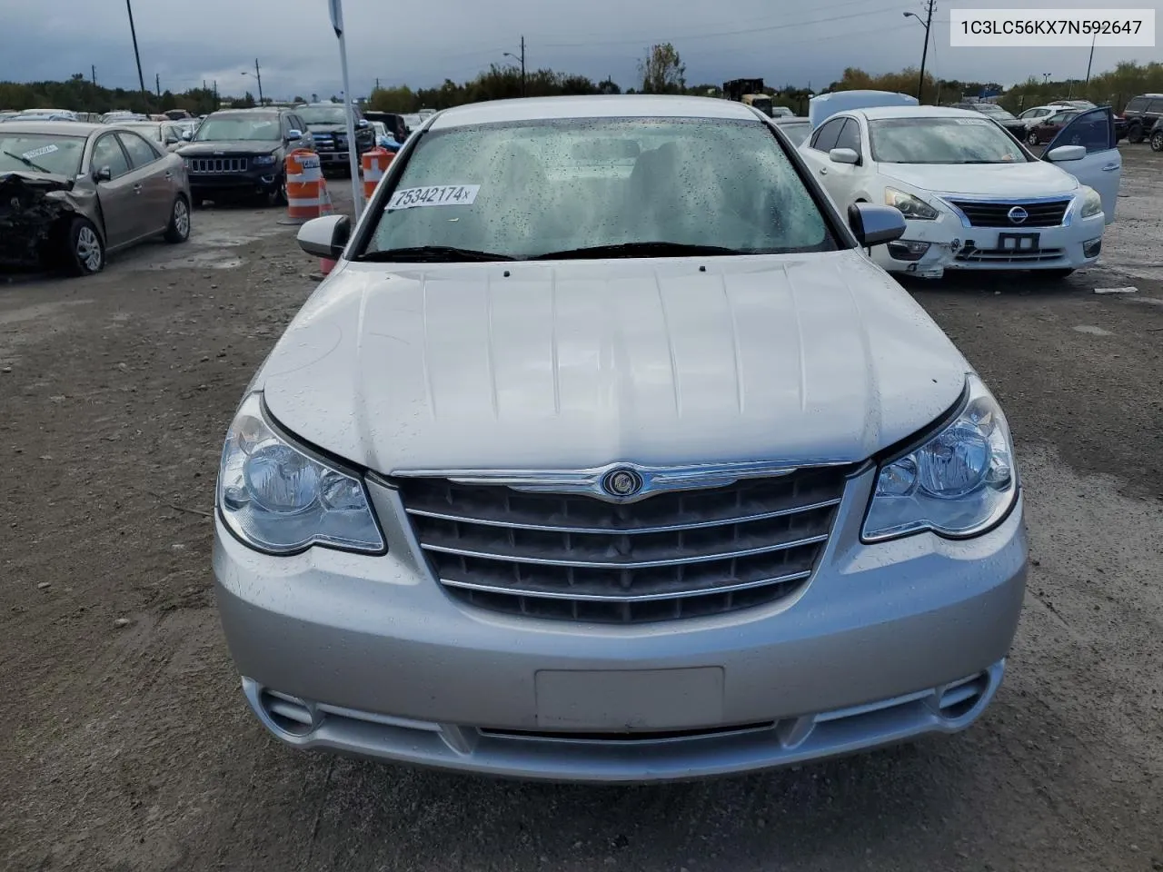 2007 Chrysler Sebring Touring VIN: 1C3LC56KX7N592647 Lot: 75409044