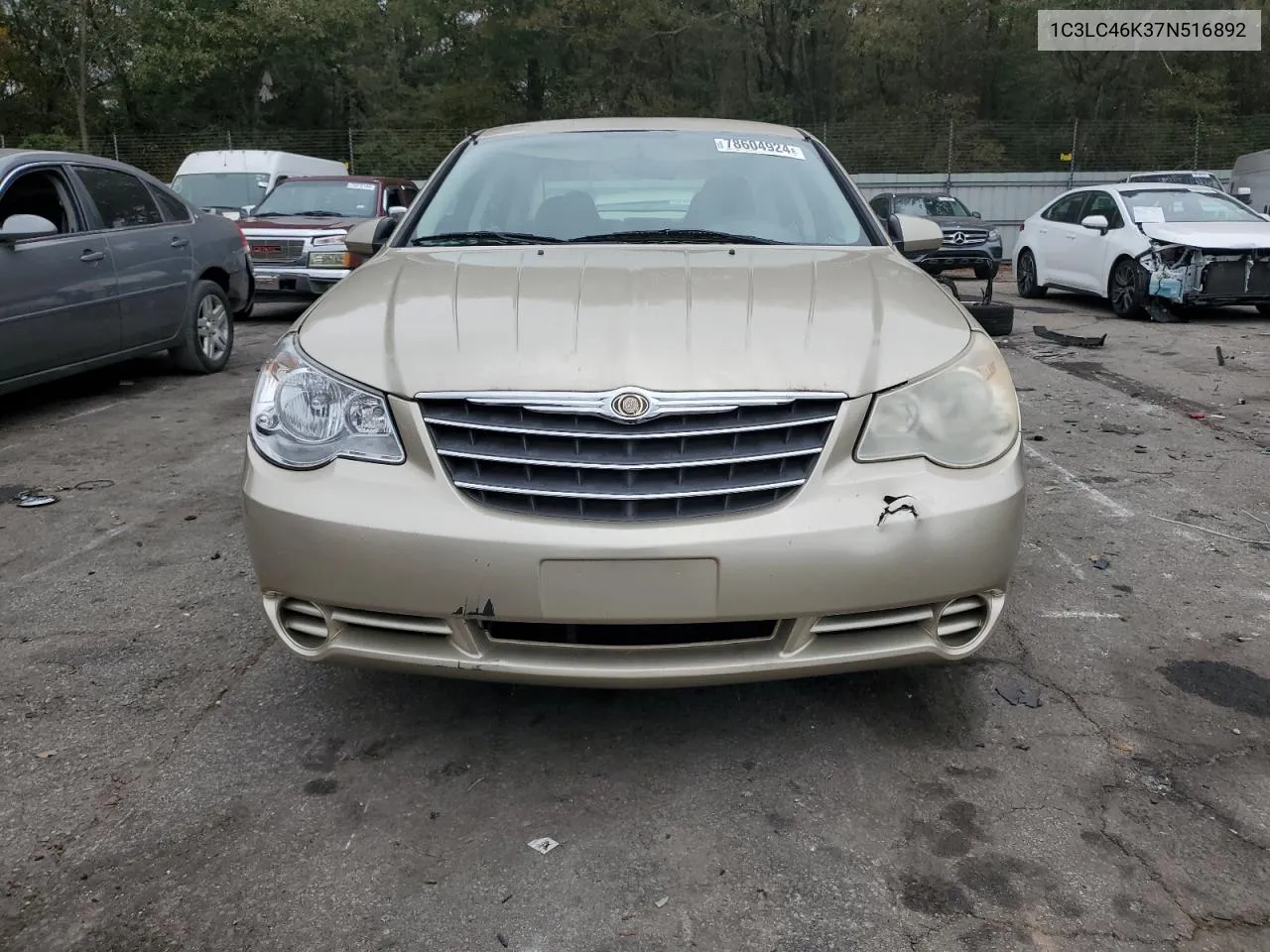 2007 Chrysler Sebring VIN: 1C3LC46K37N516892 Lot: 78604924