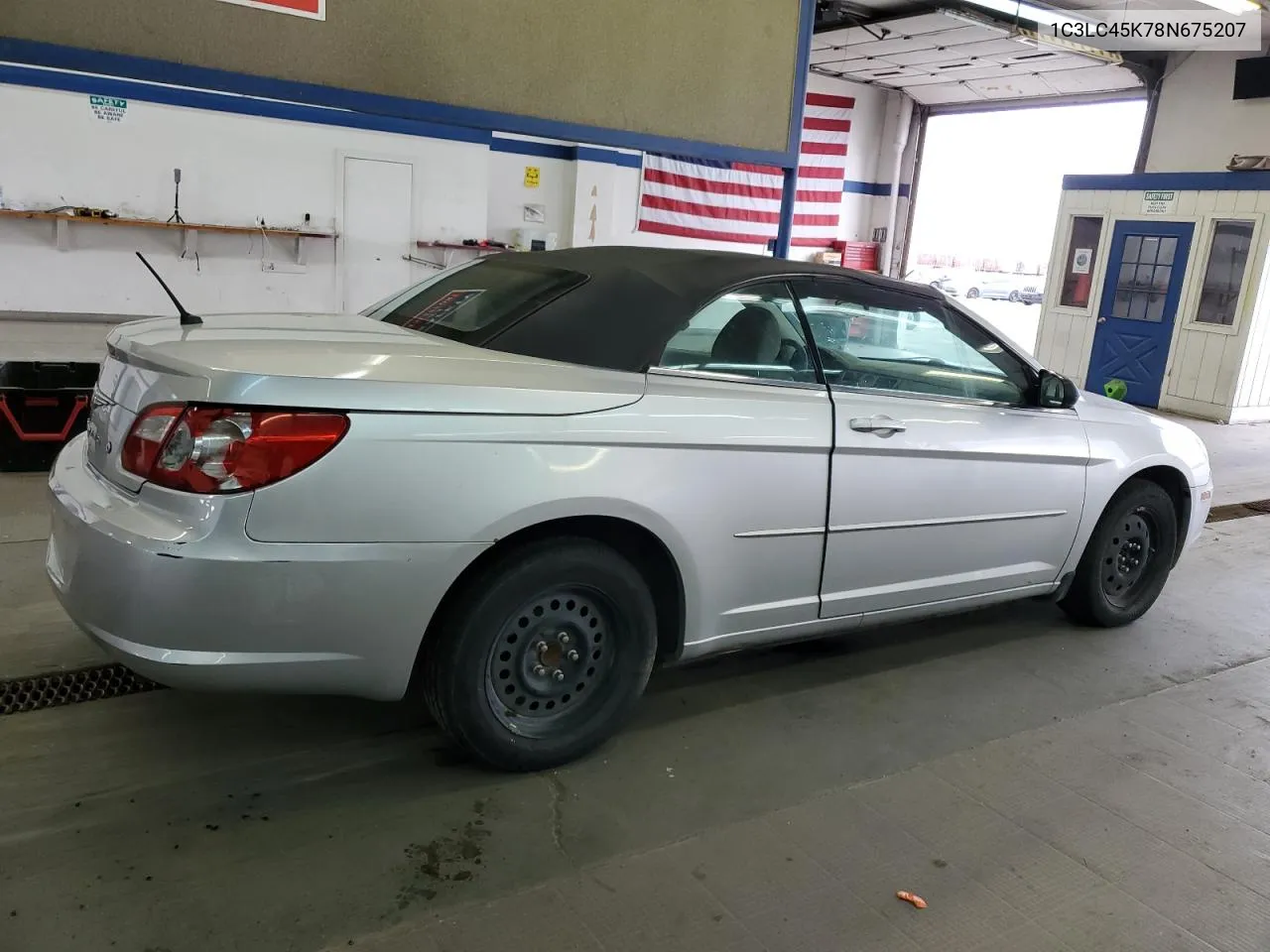 2008 Chrysler Sebring VIN: 1C3LC45K78N675207 Lot: 57565874