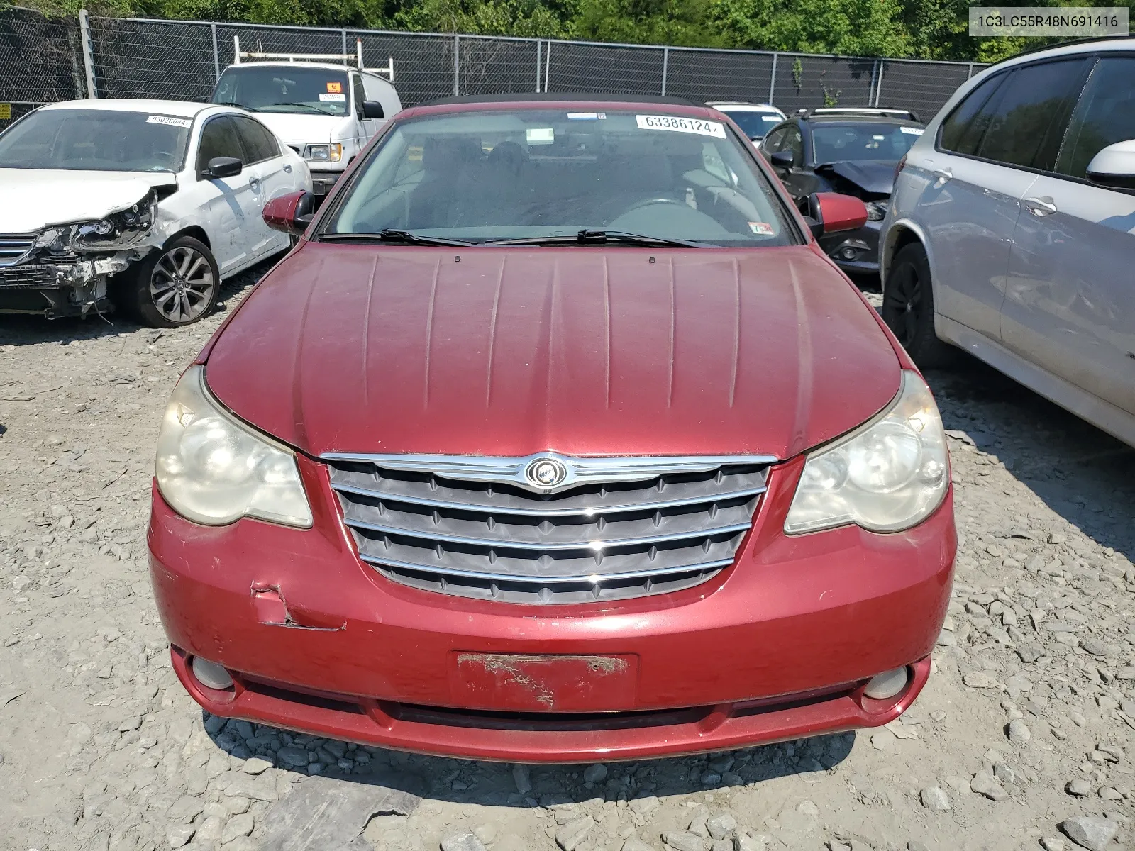 2008 Chrysler Sebring Touring VIN: 1C3LC55R48N691416 Lot: 63386124