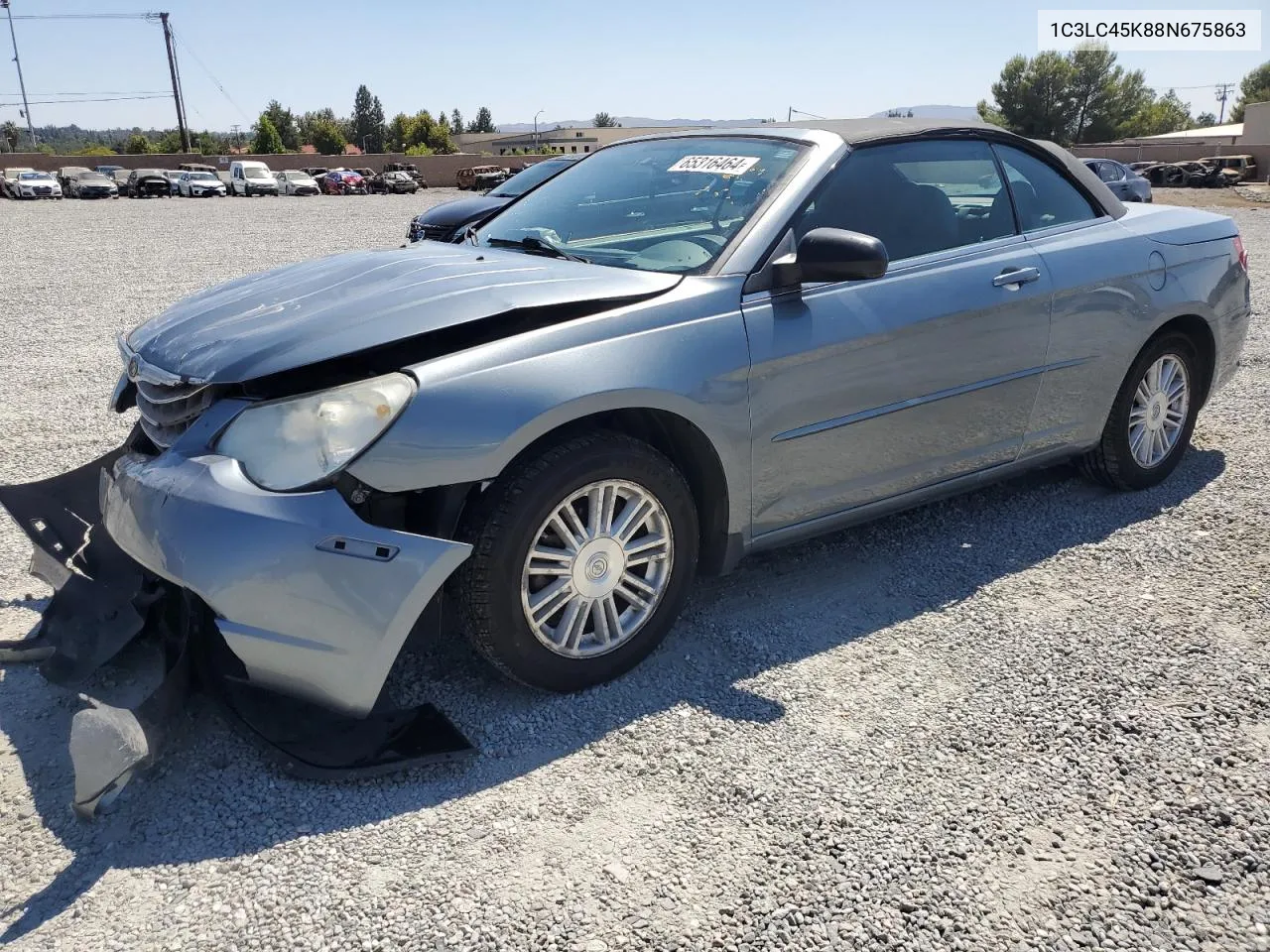 2008 Chrysler Sebring VIN: 1C3LC45K88N675863 Lot: 65316464