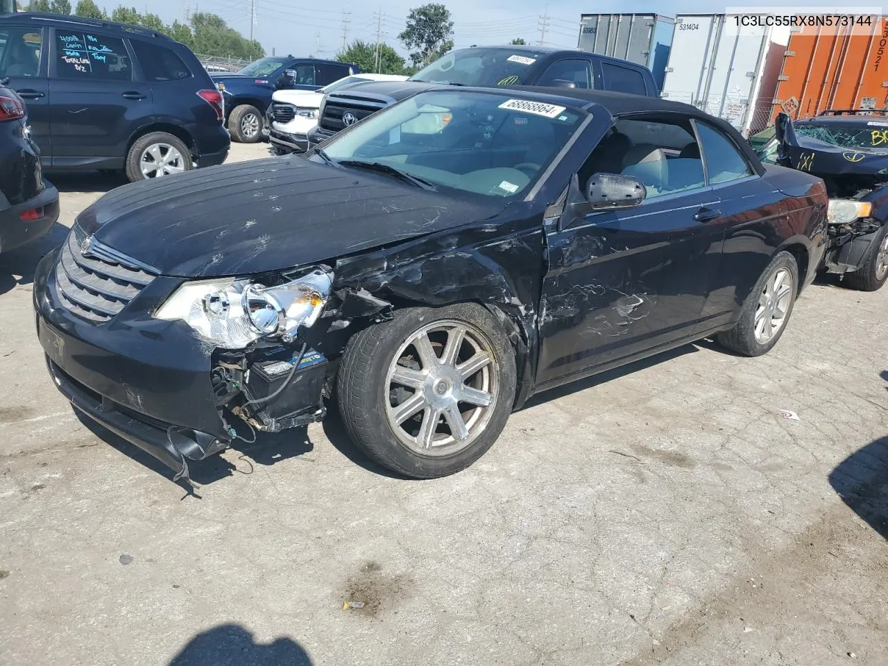 2008 Chrysler Sebring Touring VIN: 1C3LC55RX8N573144 Lot: 68868864