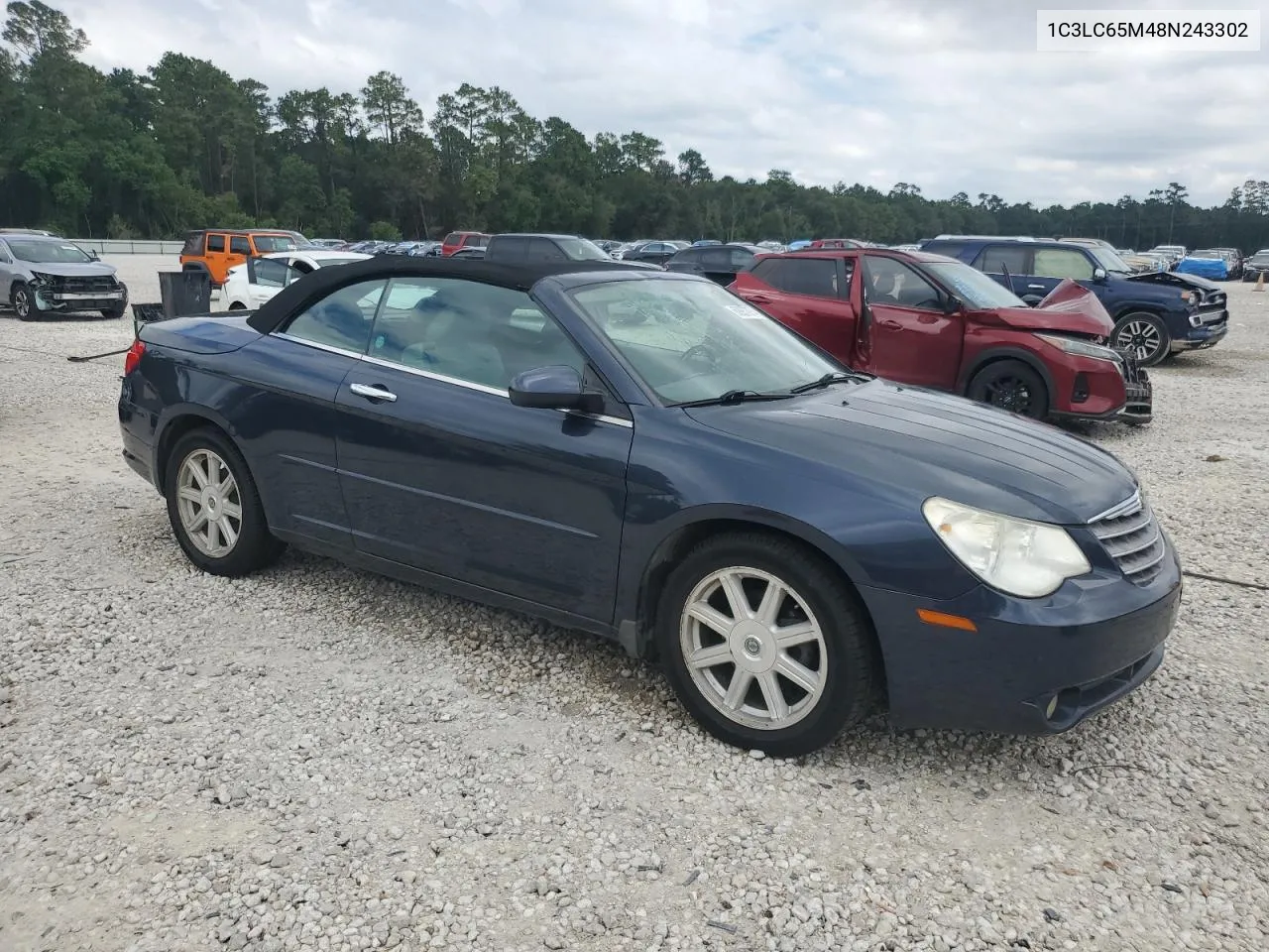 2008 Chrysler Sebring Limited VIN: 1C3LC65M48N243302 Lot: 69977974