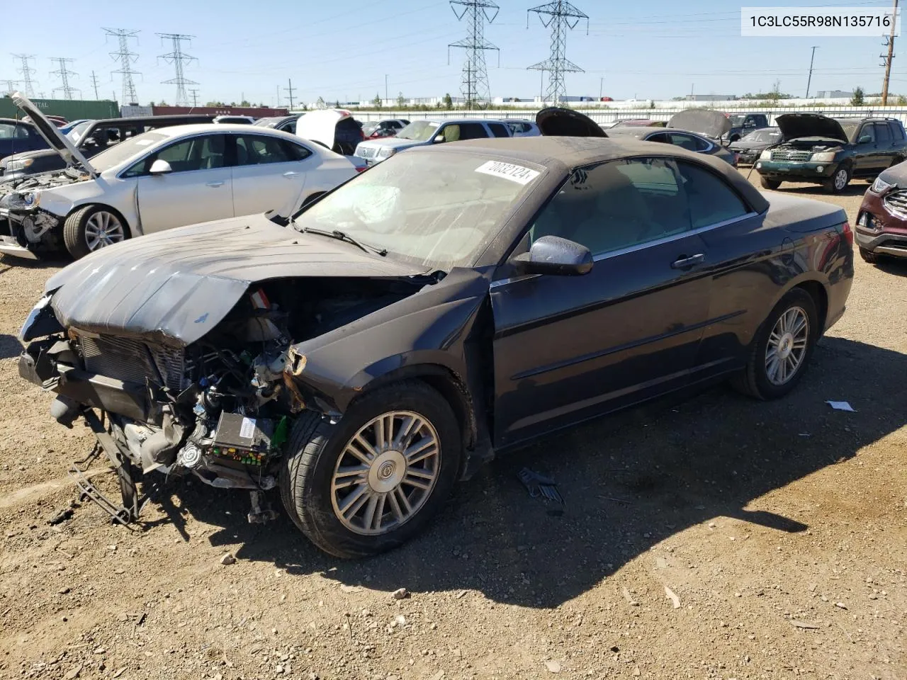 2008 Chrysler Sebring Touring VIN: 1C3LC55R98N135716 Lot: 70032124